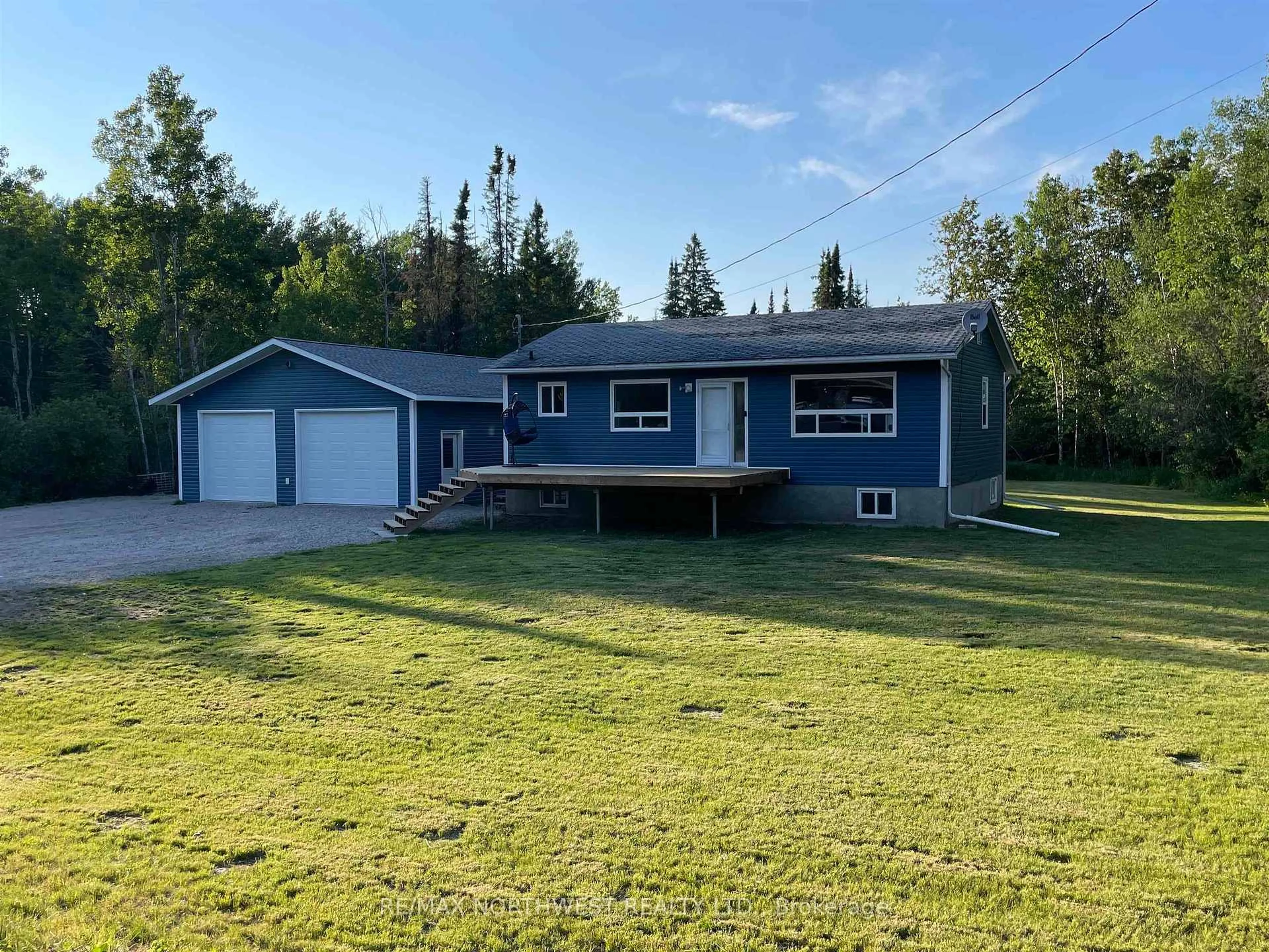 A pic from outside/outdoor area/front of a property/back of a property/a pic from drone, unknown for 9 Rodgers Road, Dryden Ontario P8N 2Y4
