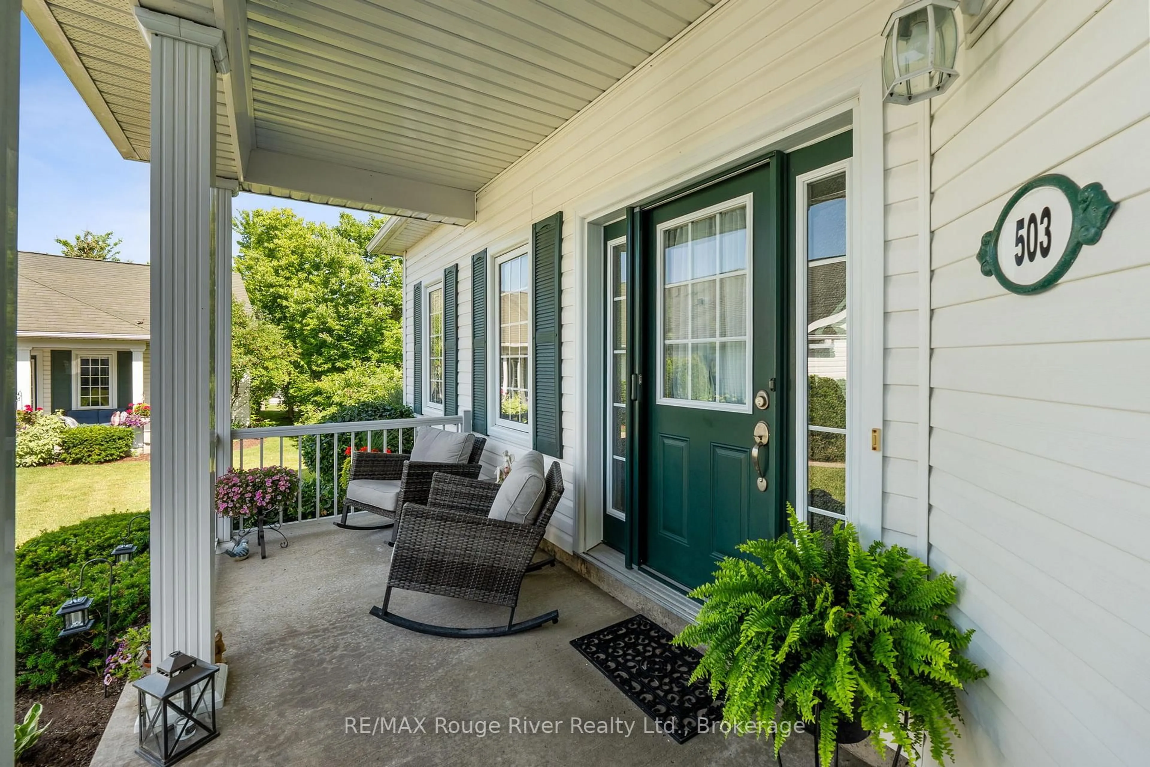 Patio, street for 325 Densmore Rd #503, Cobourg Ontario K9A 0E4