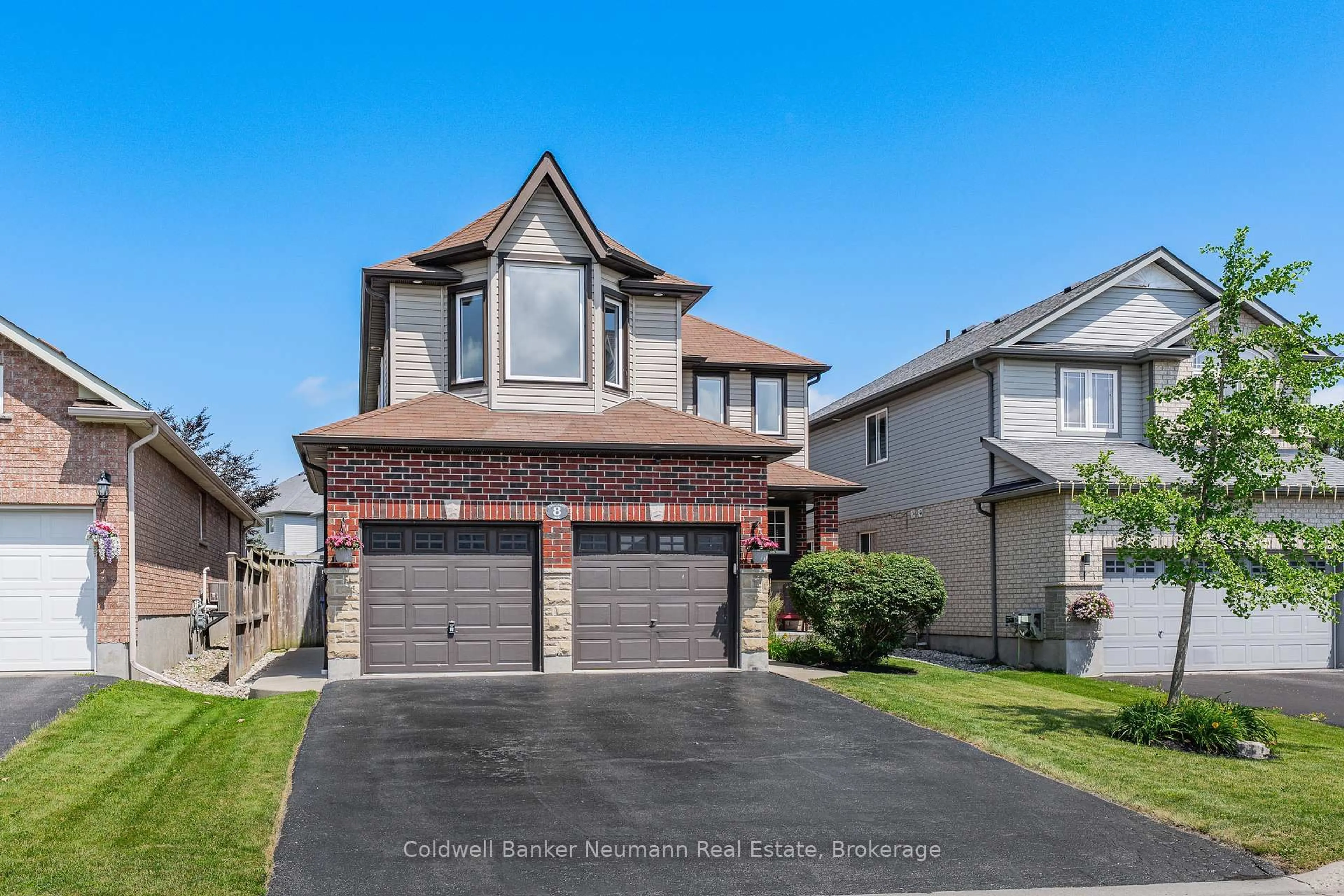 Home with brick exterior material, street for 8 Creighton Ave, Guelph Ontario N1E 0G8