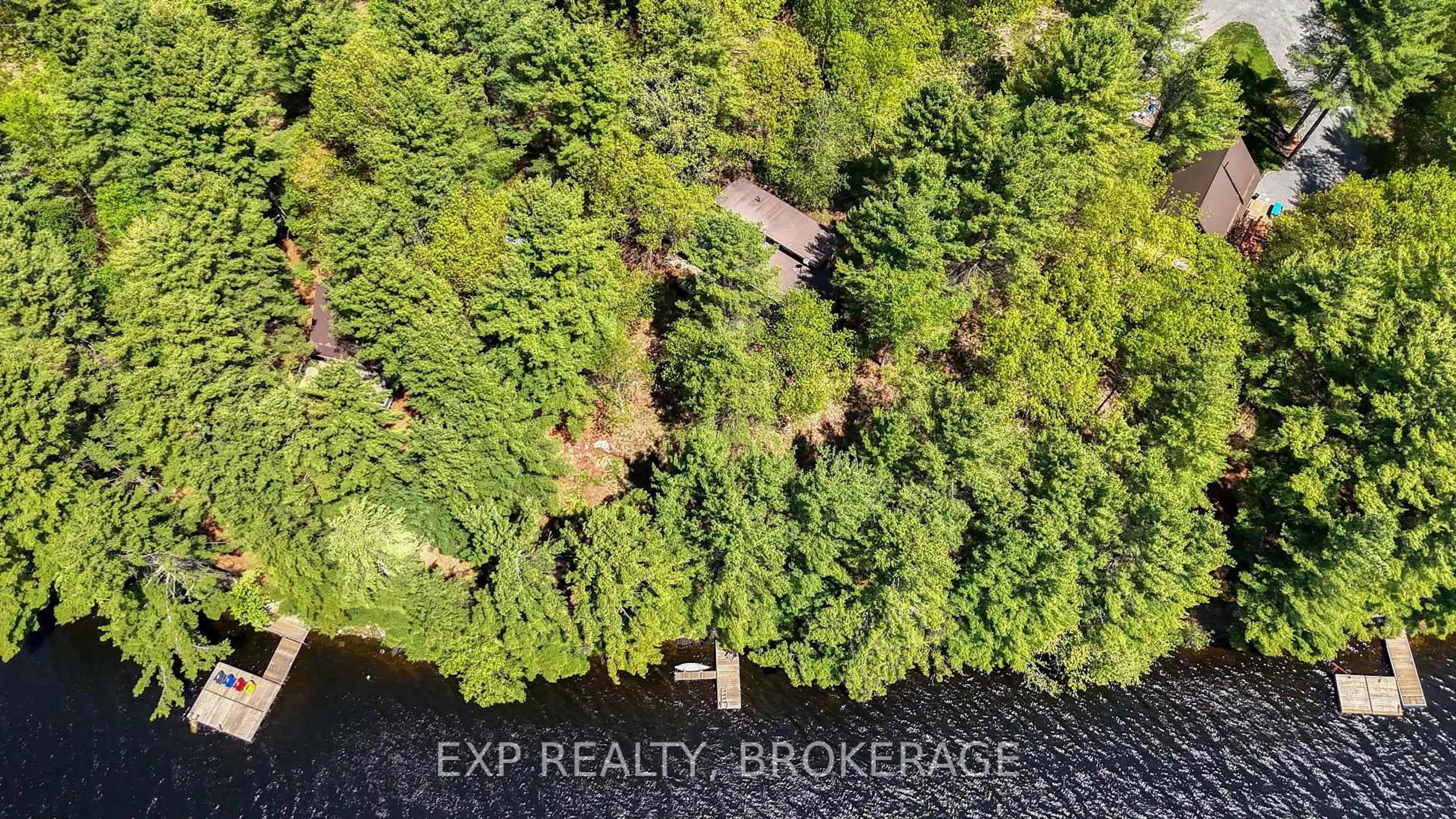 A pic from outside/outdoor area/front of a property/back of a property/a pic from drone, water/lake/river/ocean view for 1126 RICHMOND Lane, Parham Ontario K0H 2K0