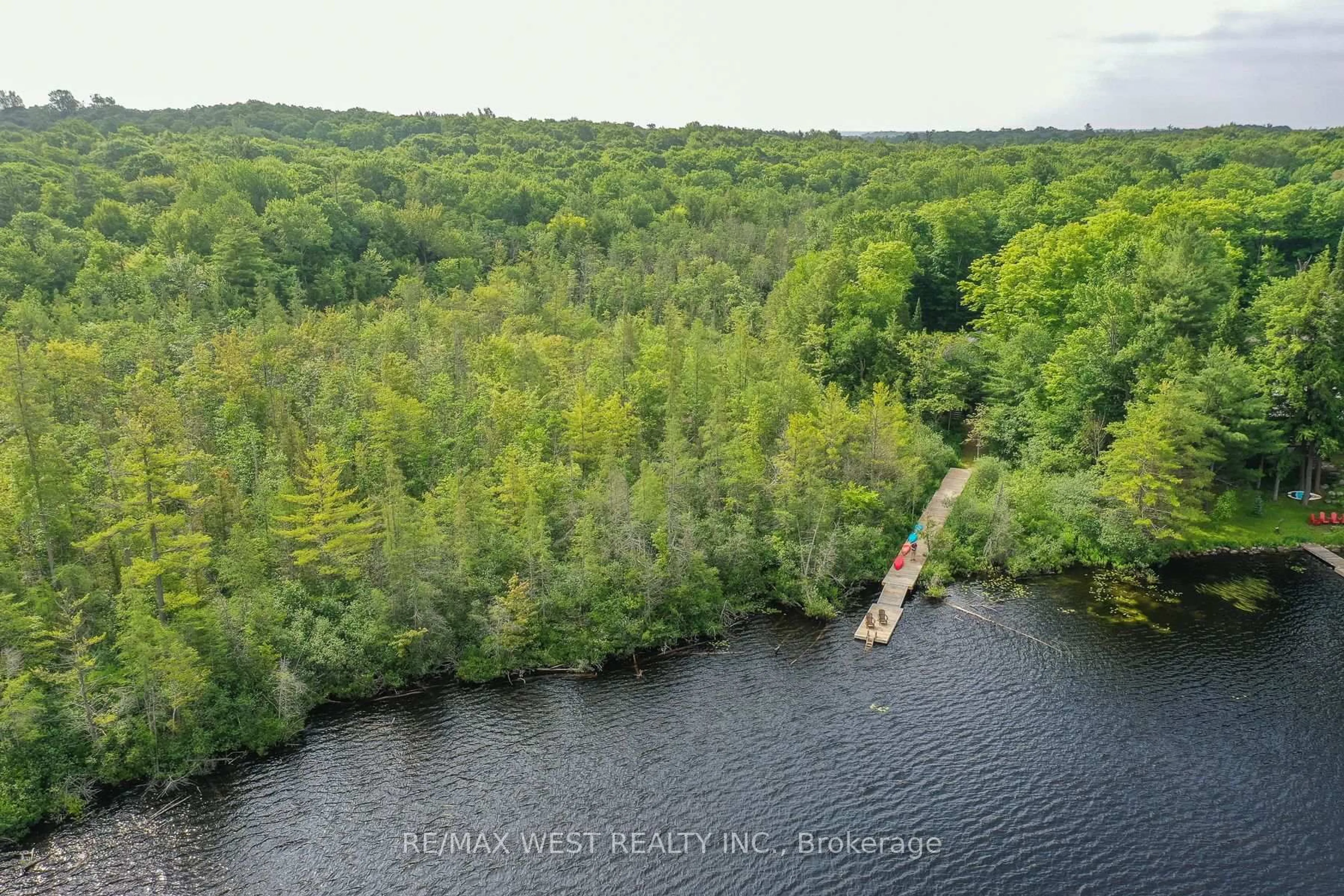 A pic from outside/outdoor area/front of a property/back of a property/a pic from drone, water/lake/river/ocean view for 1160 Butterfly Rd, Muskoka Lakes Ontario P0B 1J0