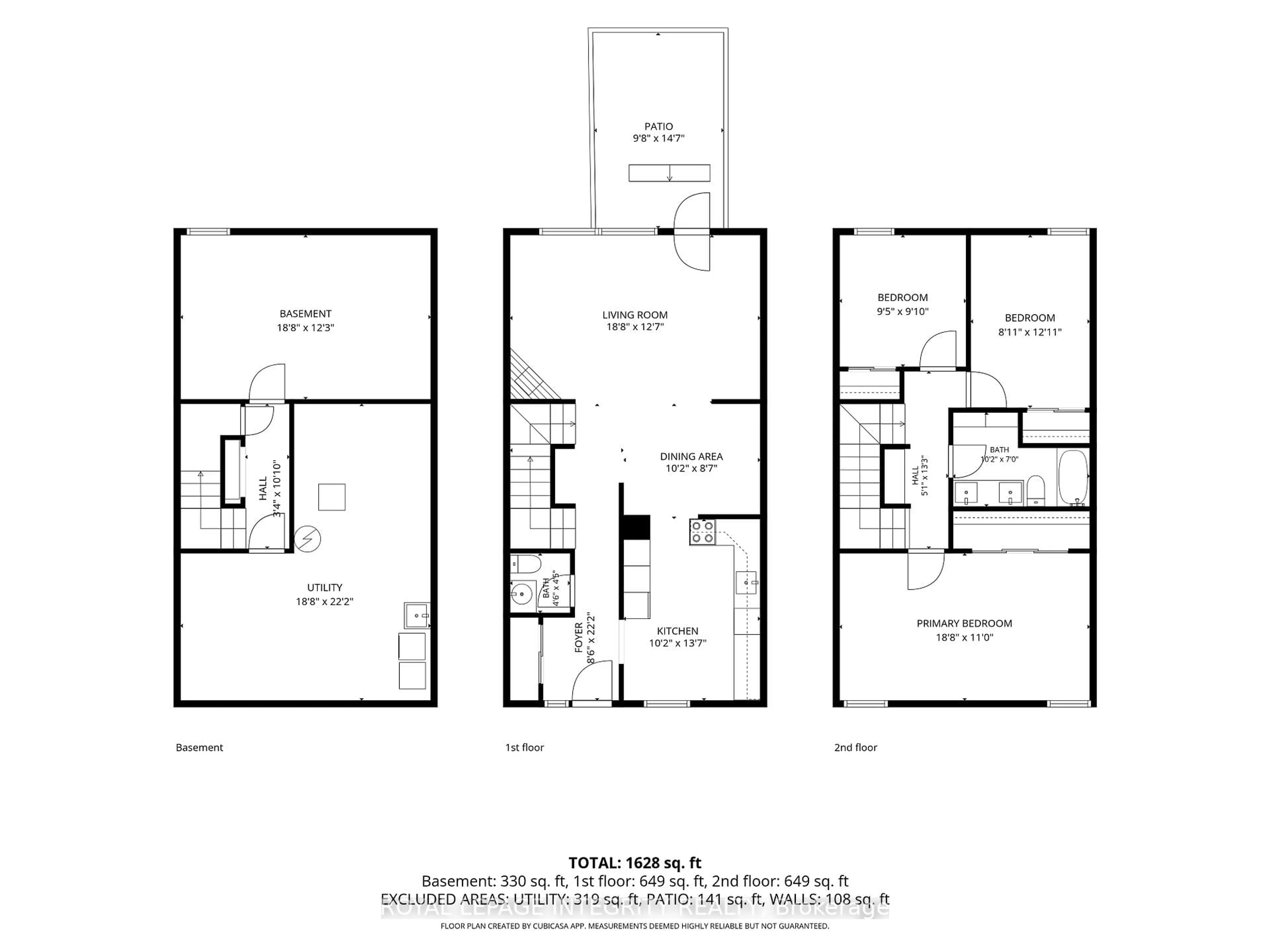 Floor plan for 3565 Downpatrick Rd #14, Ottawa Ontario K1V 8T3