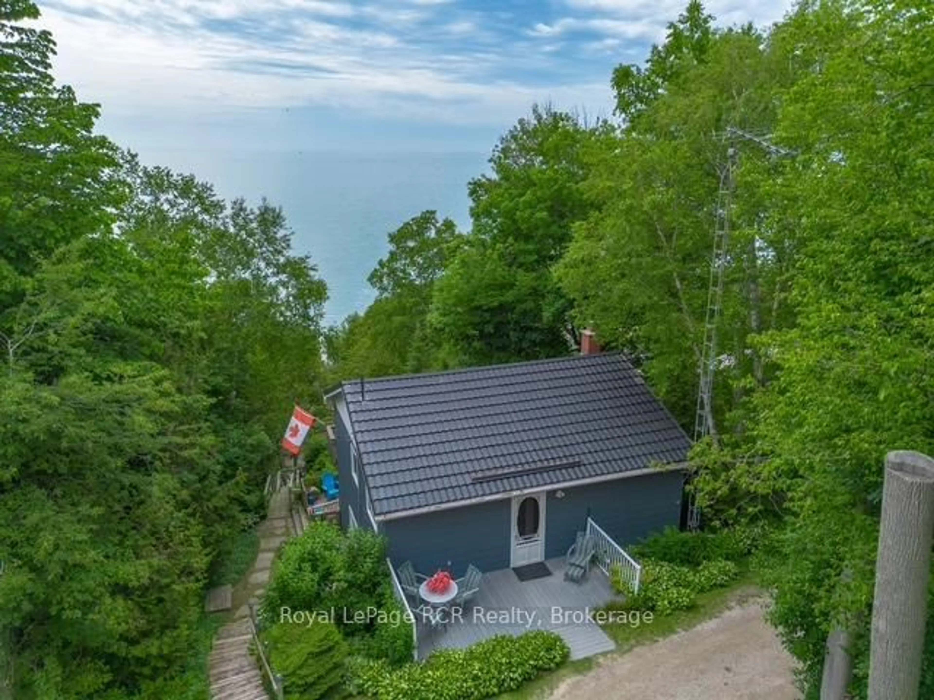 A pic from outside/outdoor area/front of a property/back of a property/a pic from drone, water/lake/river/ocean view for 86457 Mclean St, Ashfield-Colborne-Wawanosh Ontario N2Z 2X3