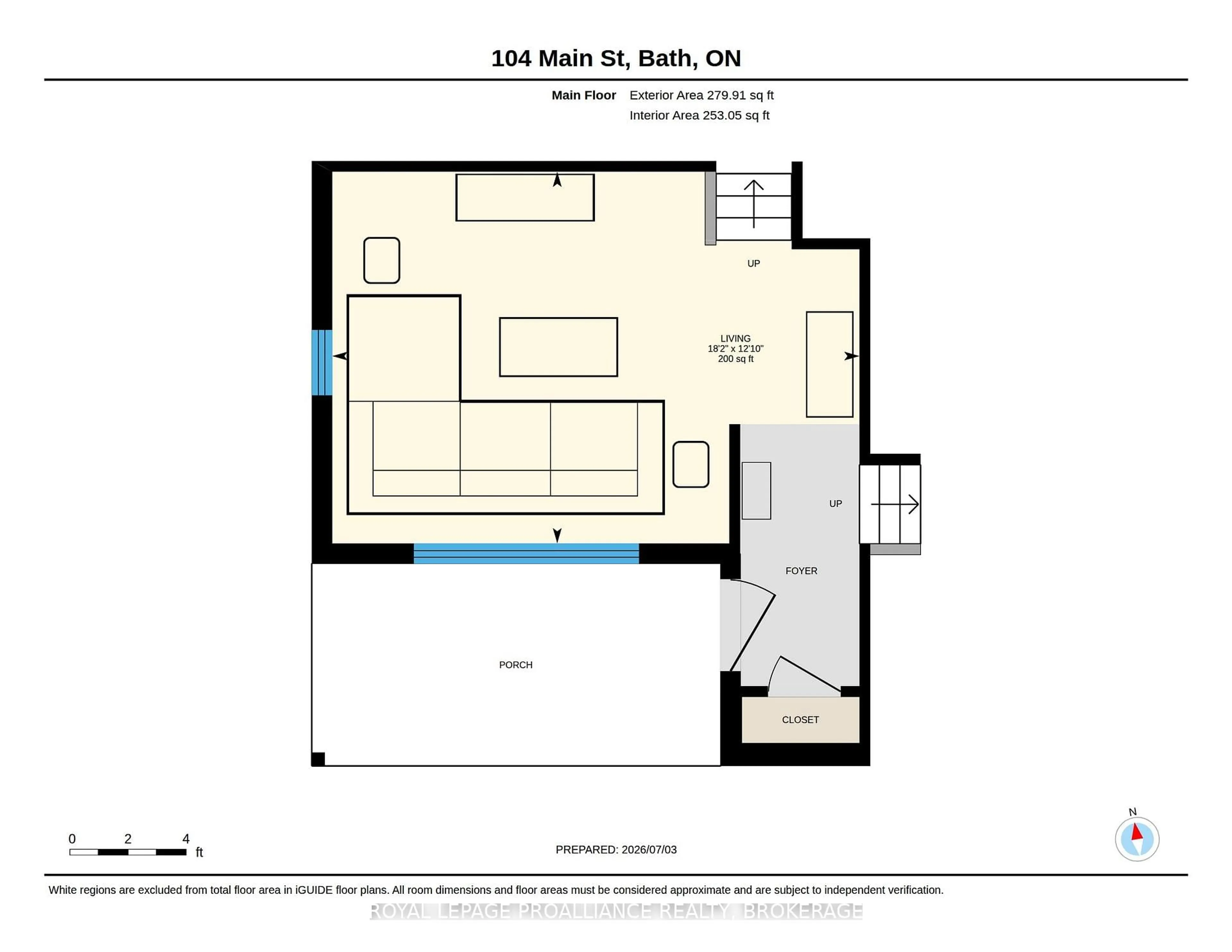 Floor plan for 104 Main St, Bath Ontario K0H 1G0