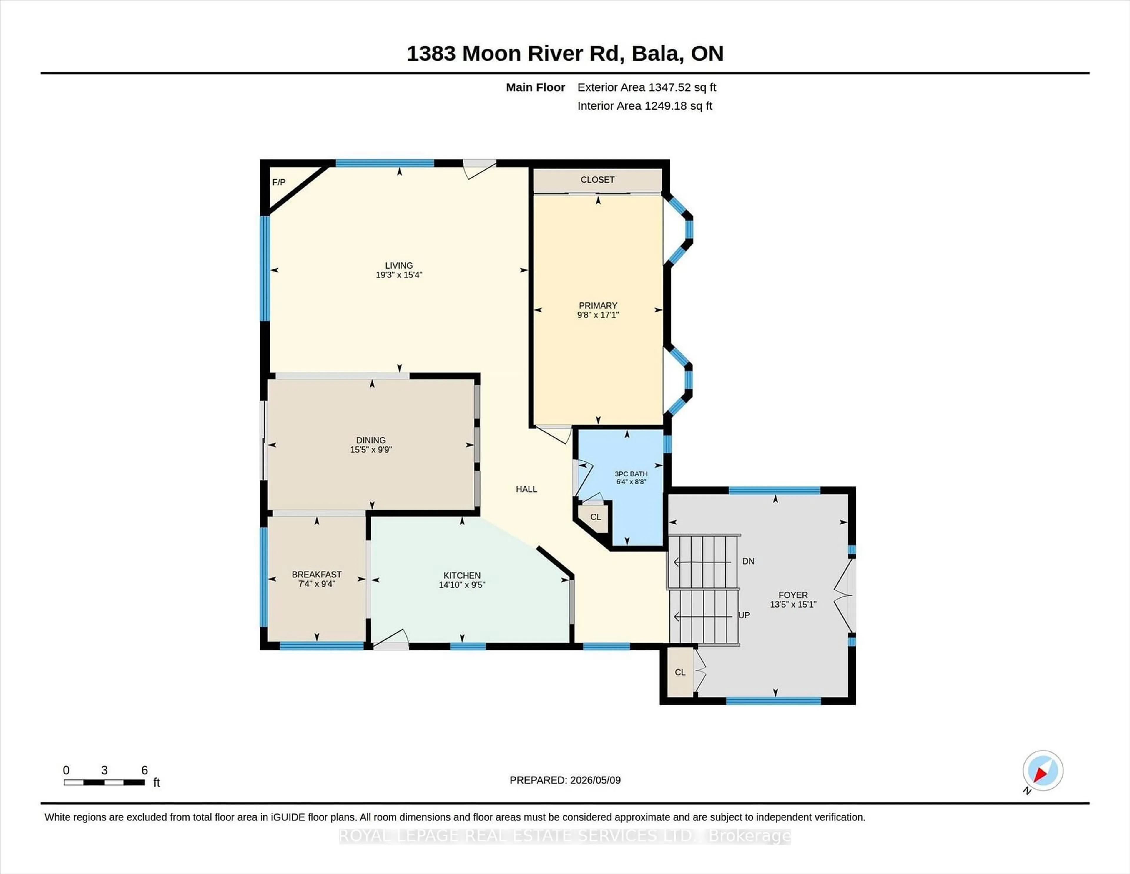 Floor plan for 1383 Moon River Rd, Muskoka Lakes Ontario P0C 1A0