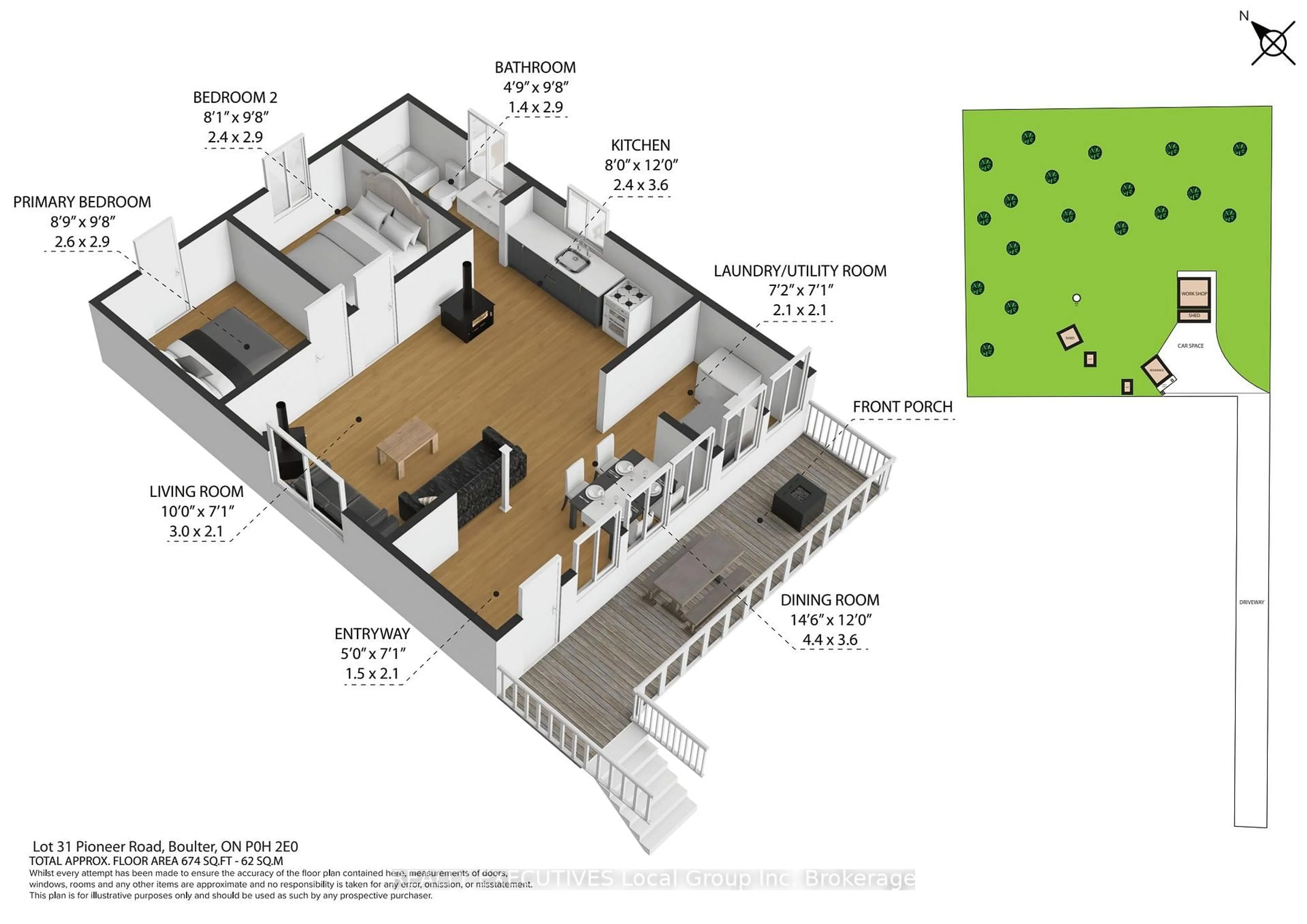 Floor plan for LOT 31 PIONEER Rd, Bonfield Ontario P0H 2E0