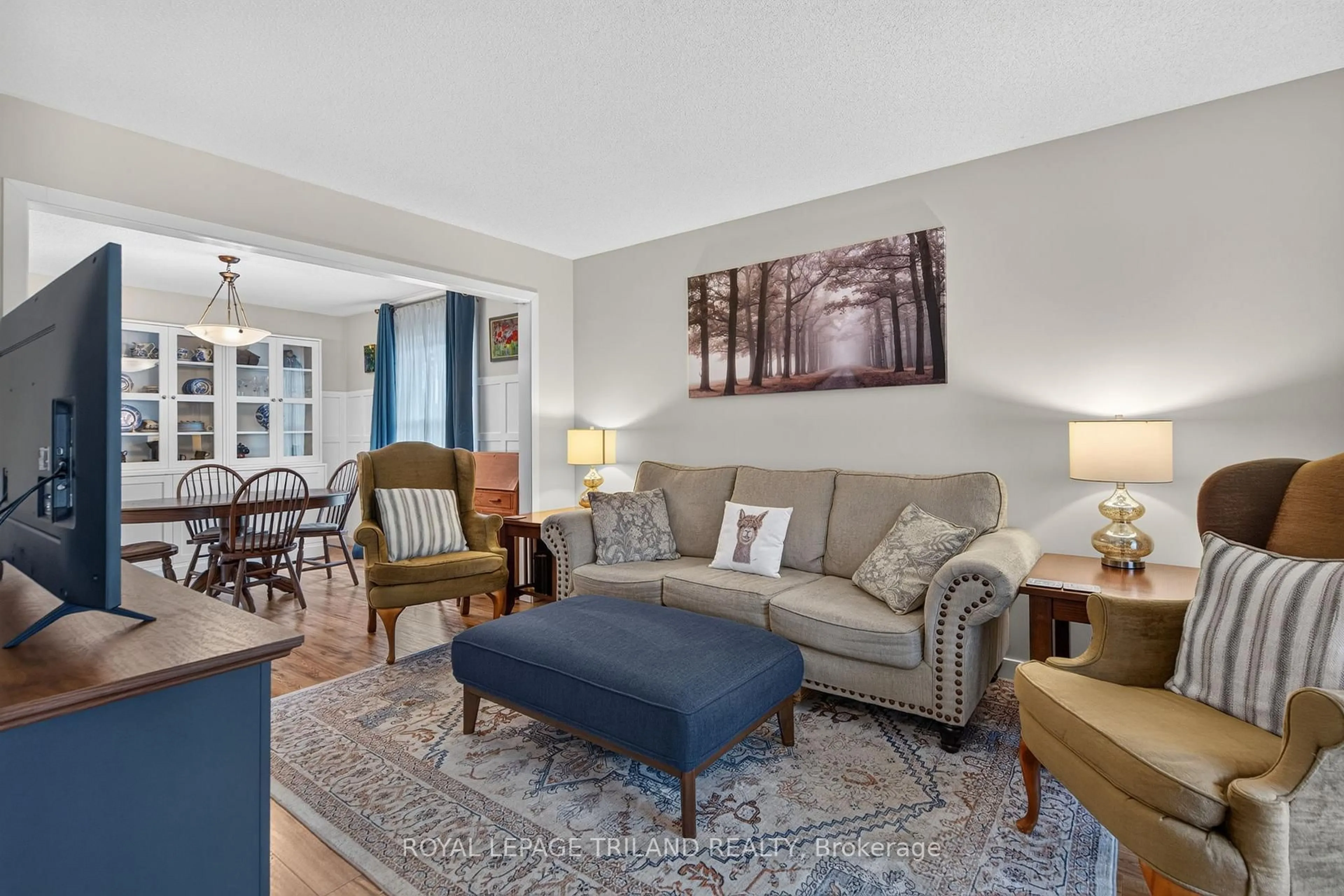 Living room with furniture, unknown for 56 Parkview Cres, Strathroy-Caradoc Ontario N7G 4B1