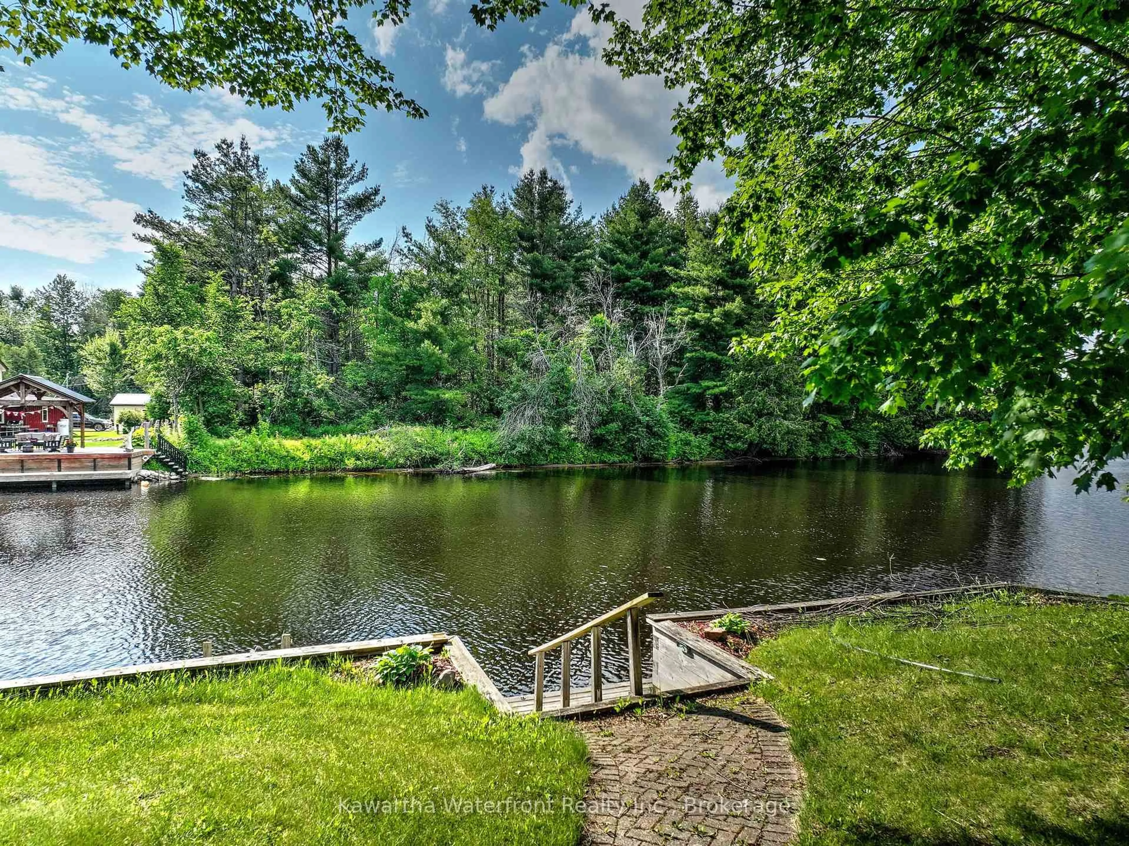 Patio, water/lake/river/ocean view for 4 Evans Dr, Kawartha Lakes Ontario K0M 1N0