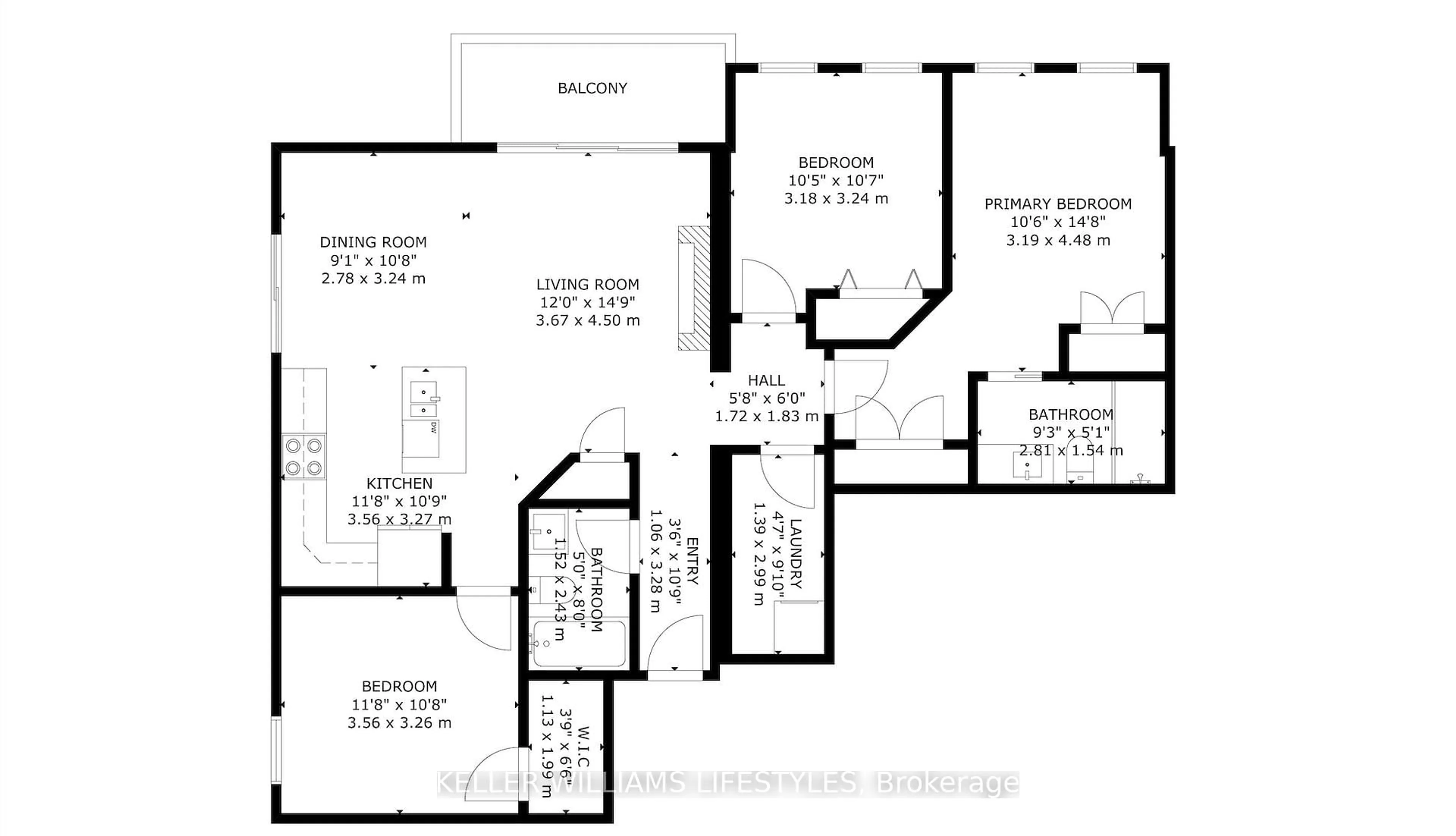 Floor plan for 320 SUGARCREEK Tr #201, London North Ontario N6H 0G3