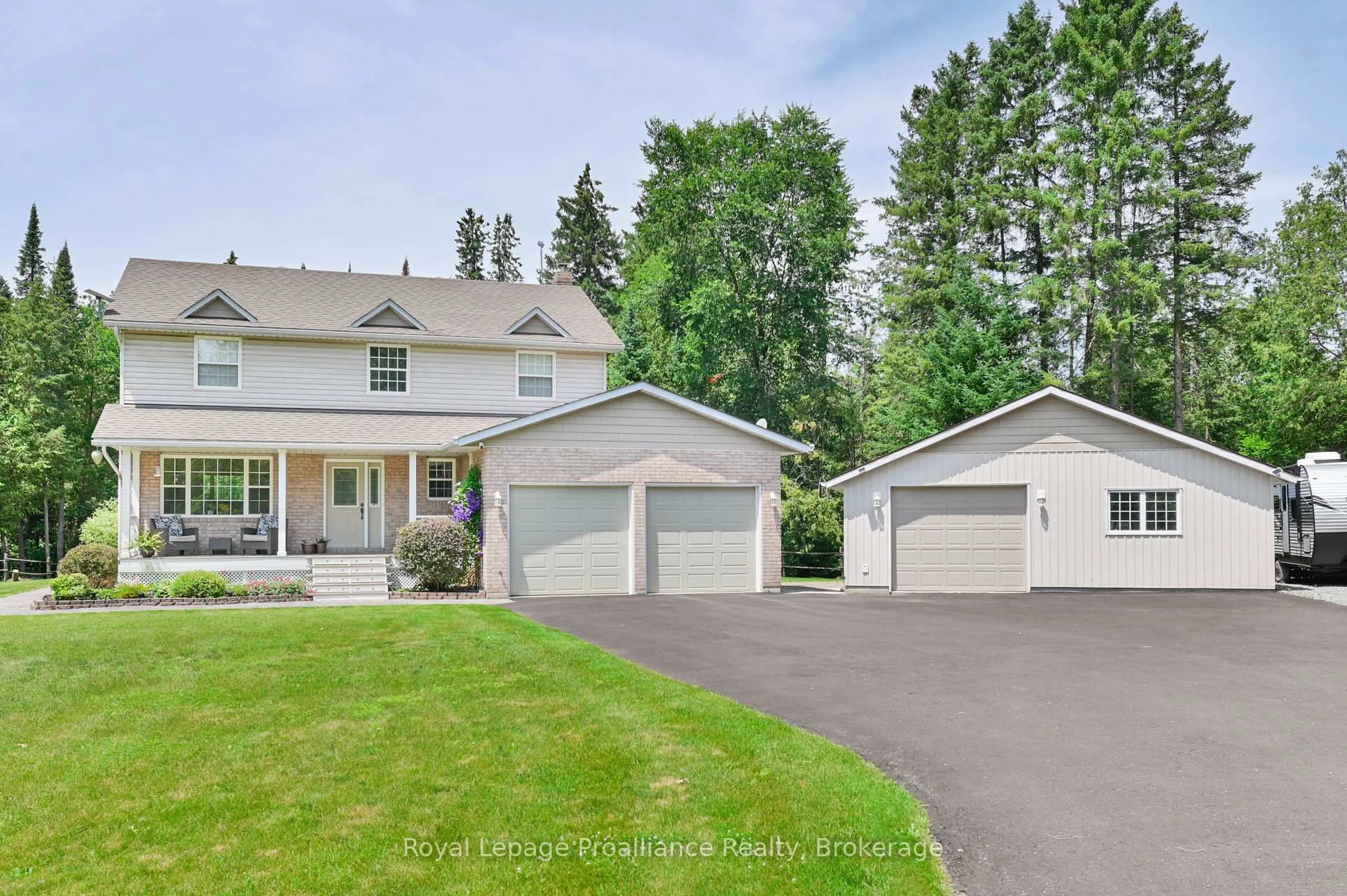 A pic from outside/outdoor area/front of a property/back of a property/a pic from drone, street for 1200 Wellmans Rd, Stirling Ontario K0K 3E0
