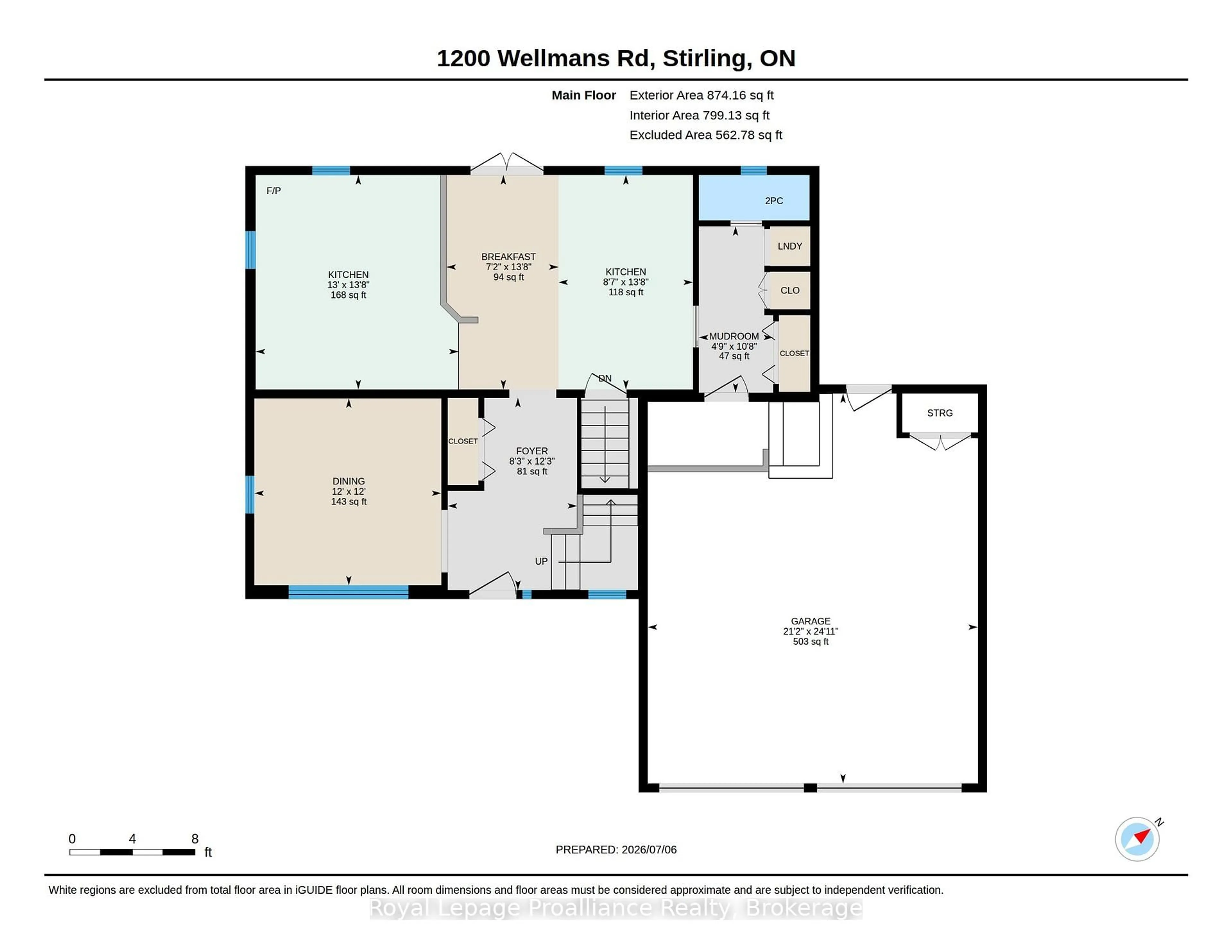 Floor plan for 1200 Wellmans Rd, Stirling Ontario K0K 3E0