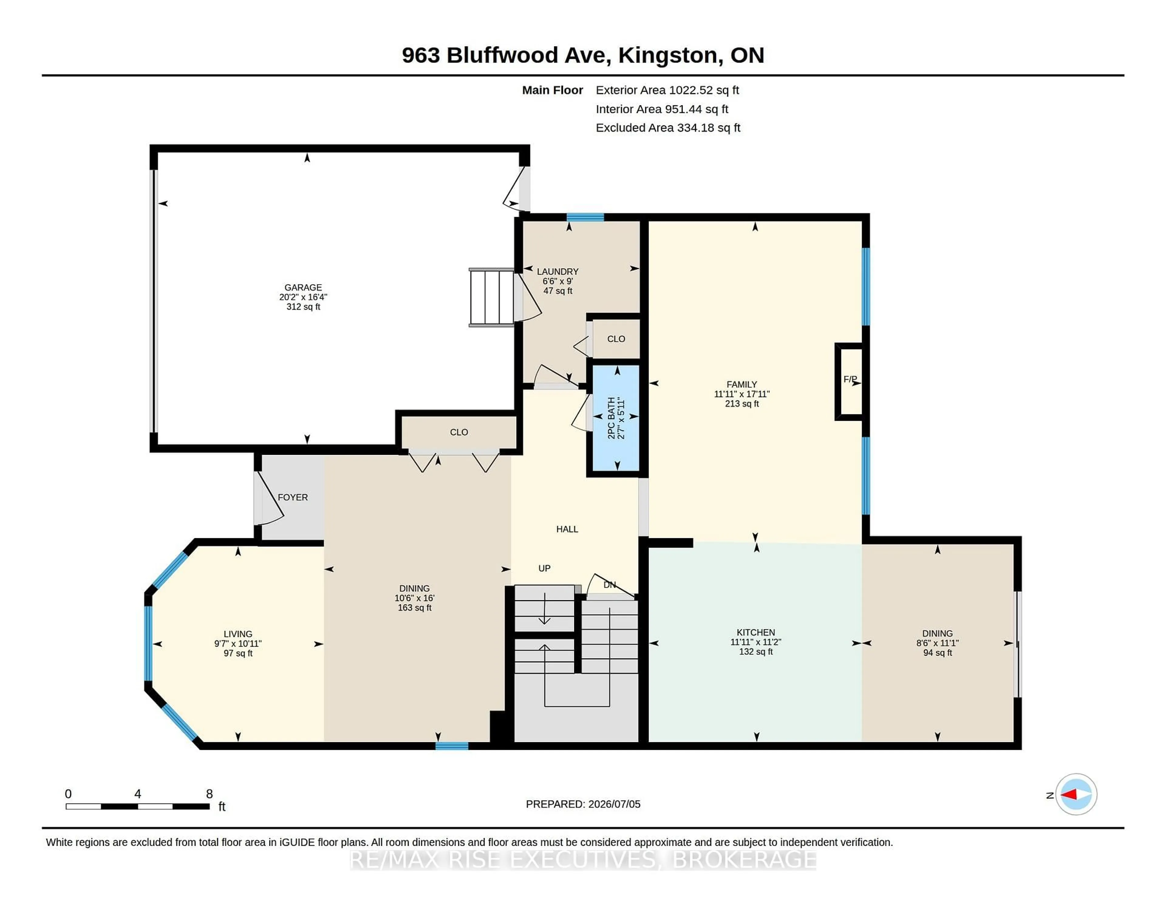 Floor plan for 963 Bluffwood Ave, Kingston Ontario K7K 7K5