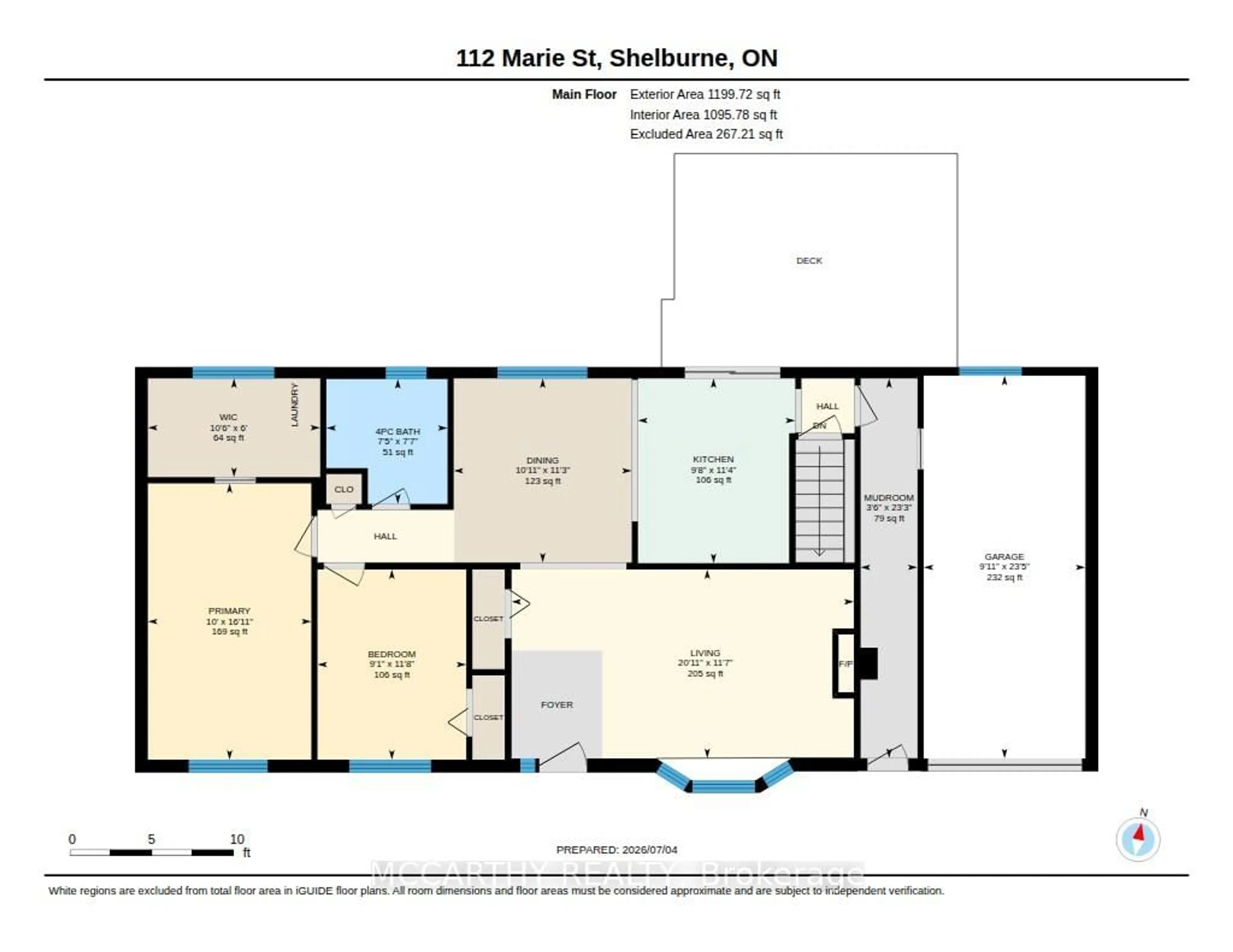 Floor plan for 112 Marie St, Shelburne Ontario L9V 2W8