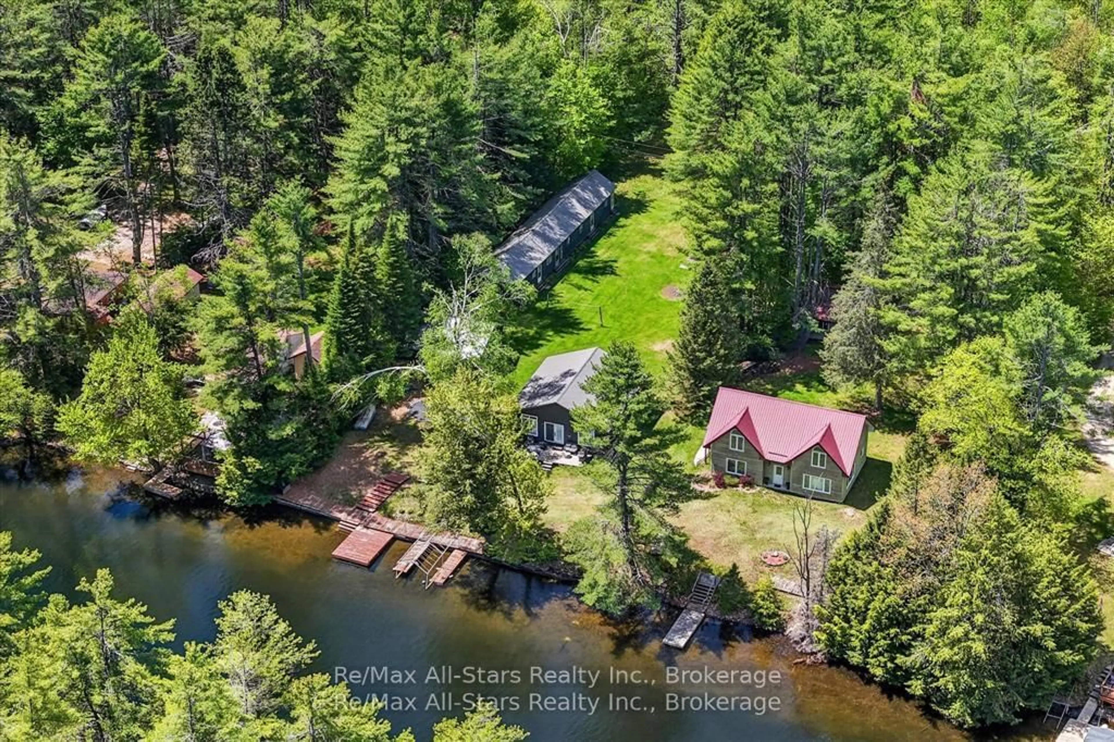A pic from outside/outdoor area/front of a property/back of a property/a pic from drone, water/lake/river/ocean view for 24 Relax Ave, Kawartha Lakes Ontario K0M 2L0