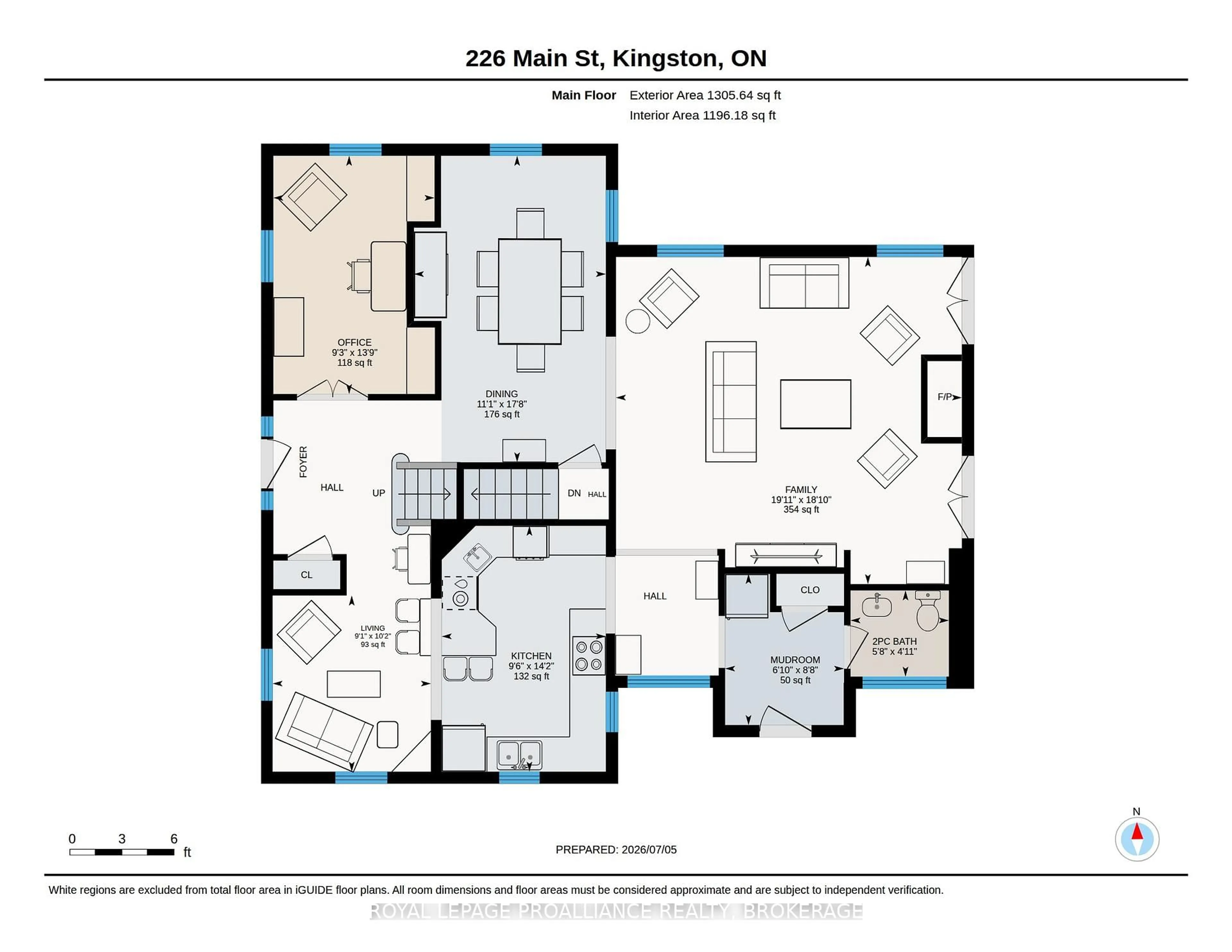 Floor plan for 226 Main St, Kingston Ontario K7K 5S6