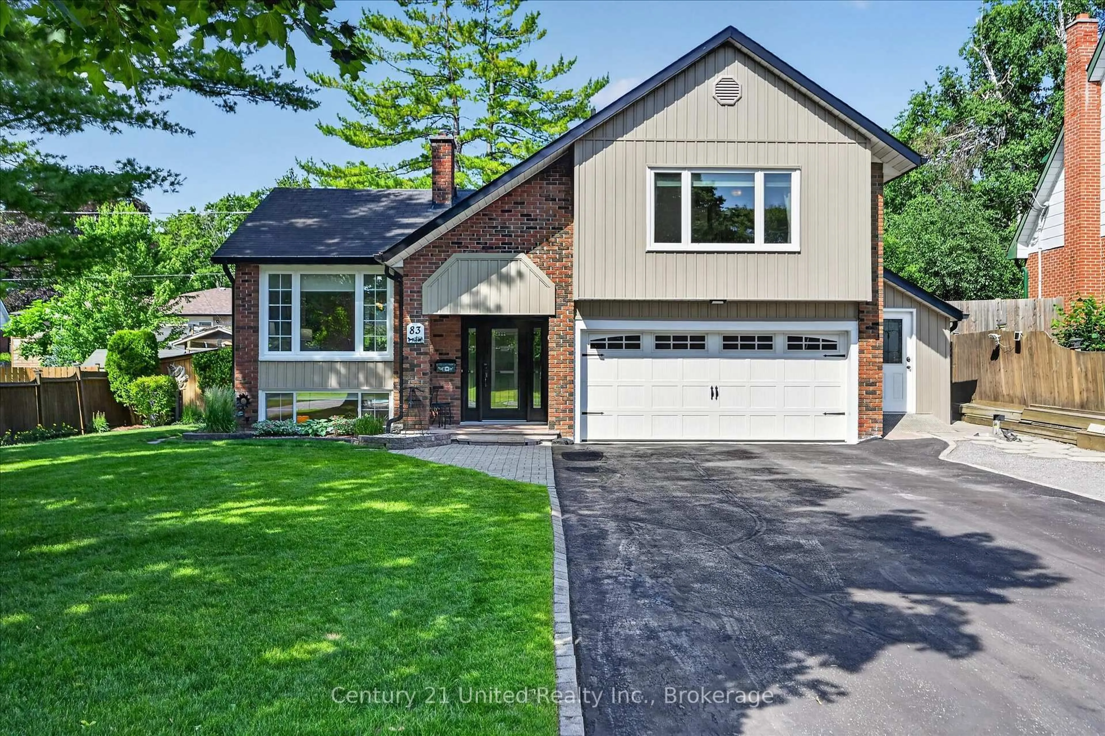 Home with brick exterior material, street for 83 Nevin Ave, Peterborough Ontario K9J 6E9