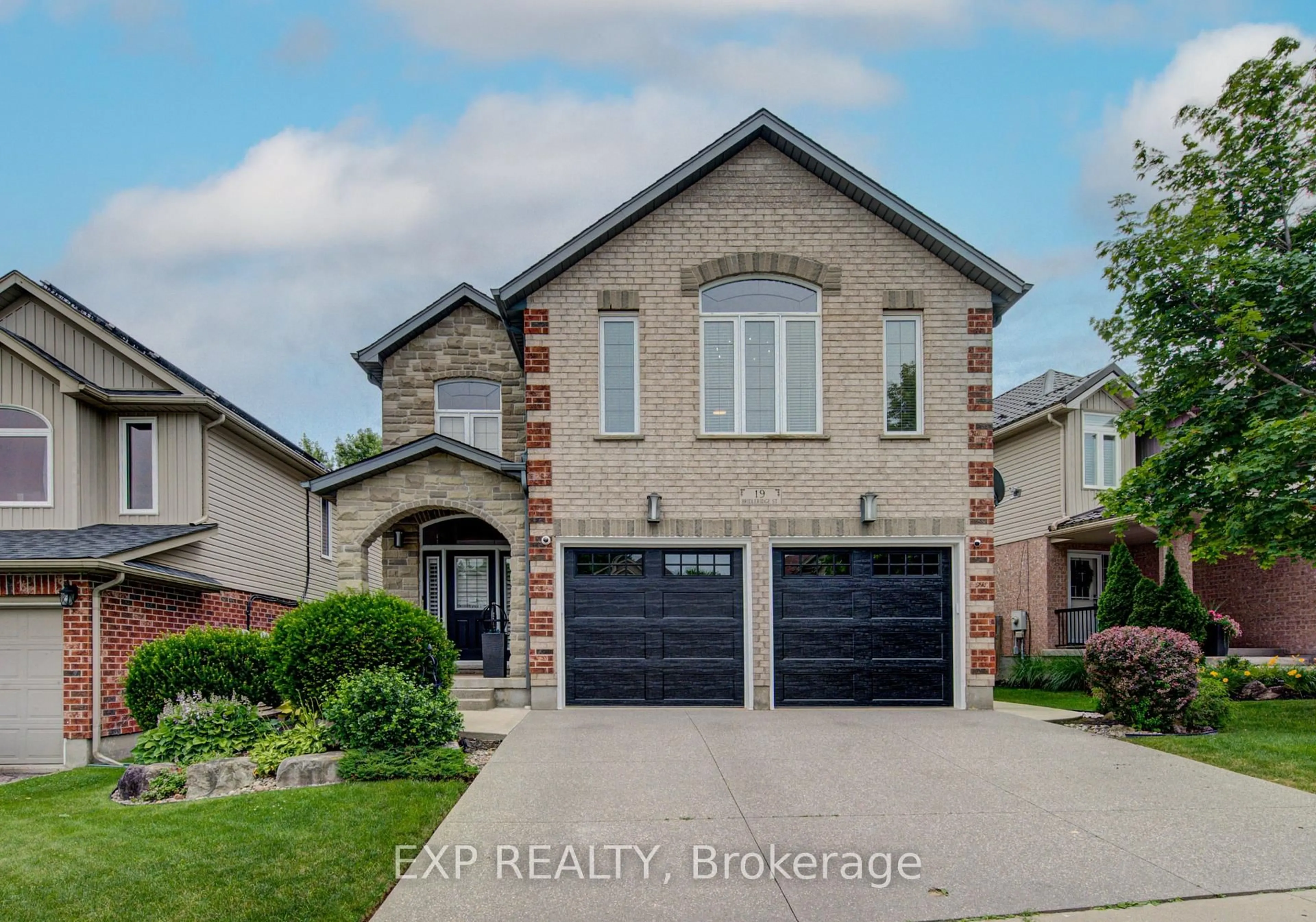 Home with brick exterior material, street for 19 Bridleridge St, Kitchener Ontario N2P 2T9