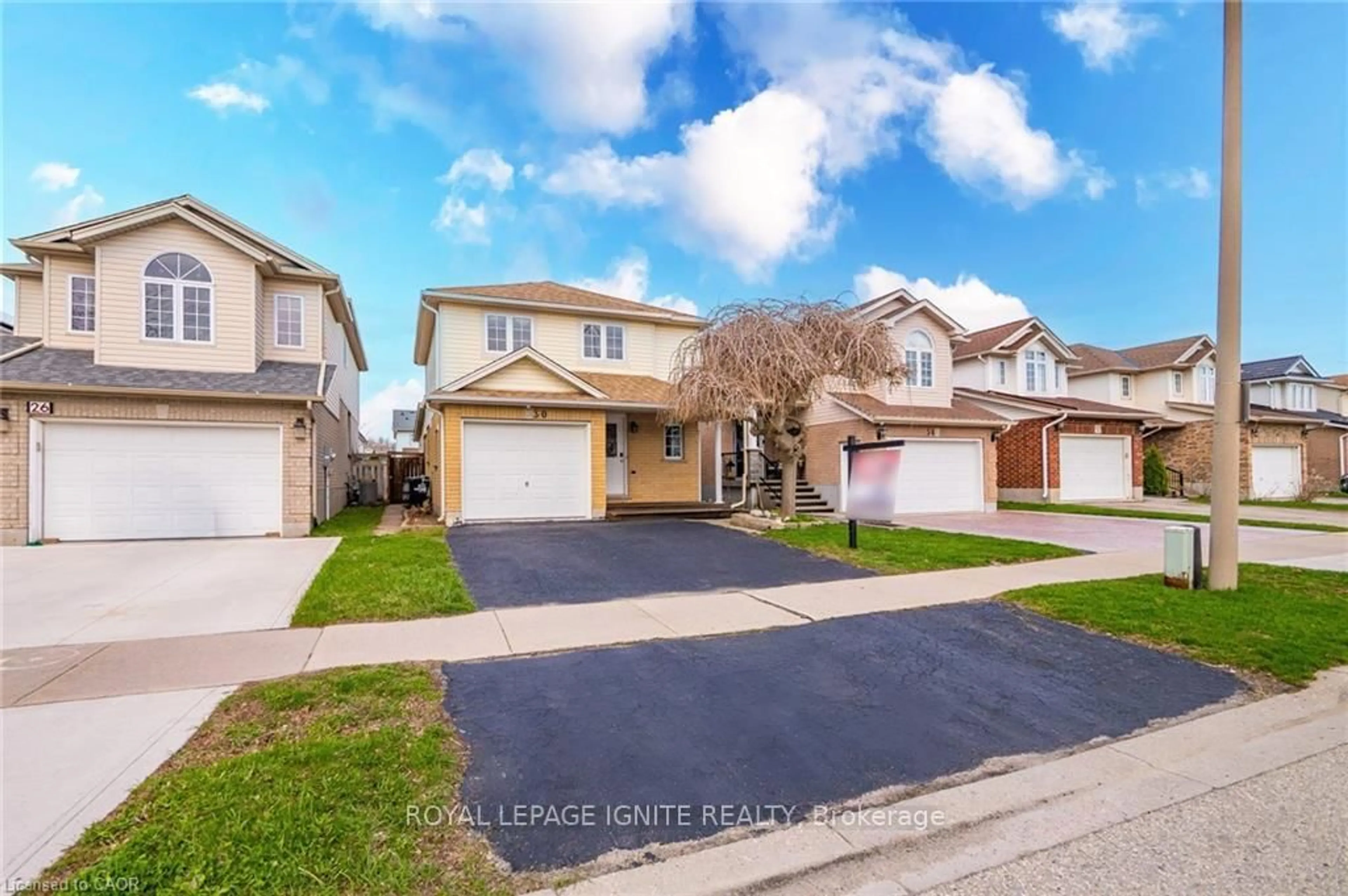 A pic from outside/outdoor area/front of a property/back of a property/a pic from drone, street for 30 Bridlewreath St, Kitchener Ontario N2E 3V5