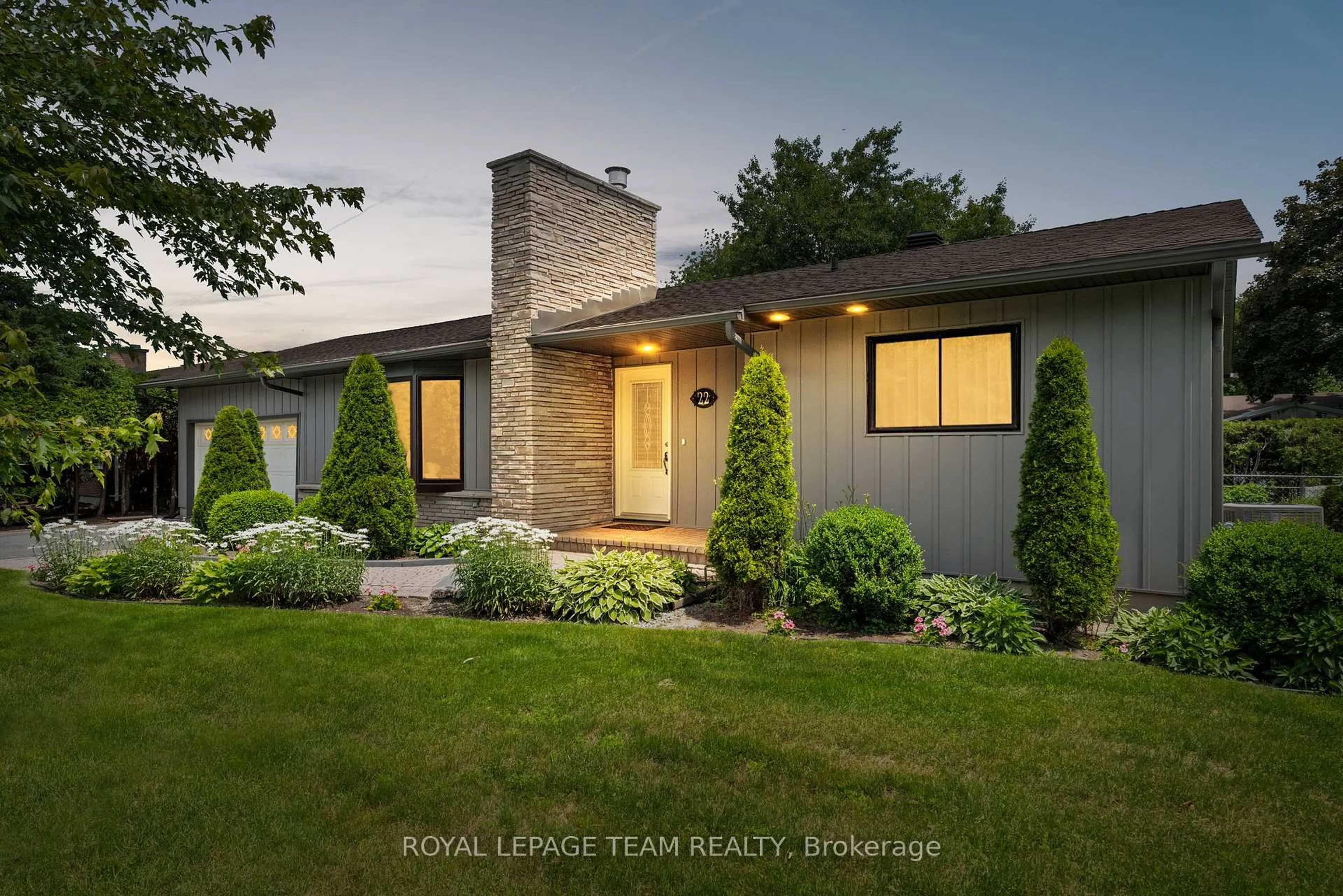 Home with brick exterior material, street for 22 Barrhaven Cres, Ottawa Ontario K2J 1E8