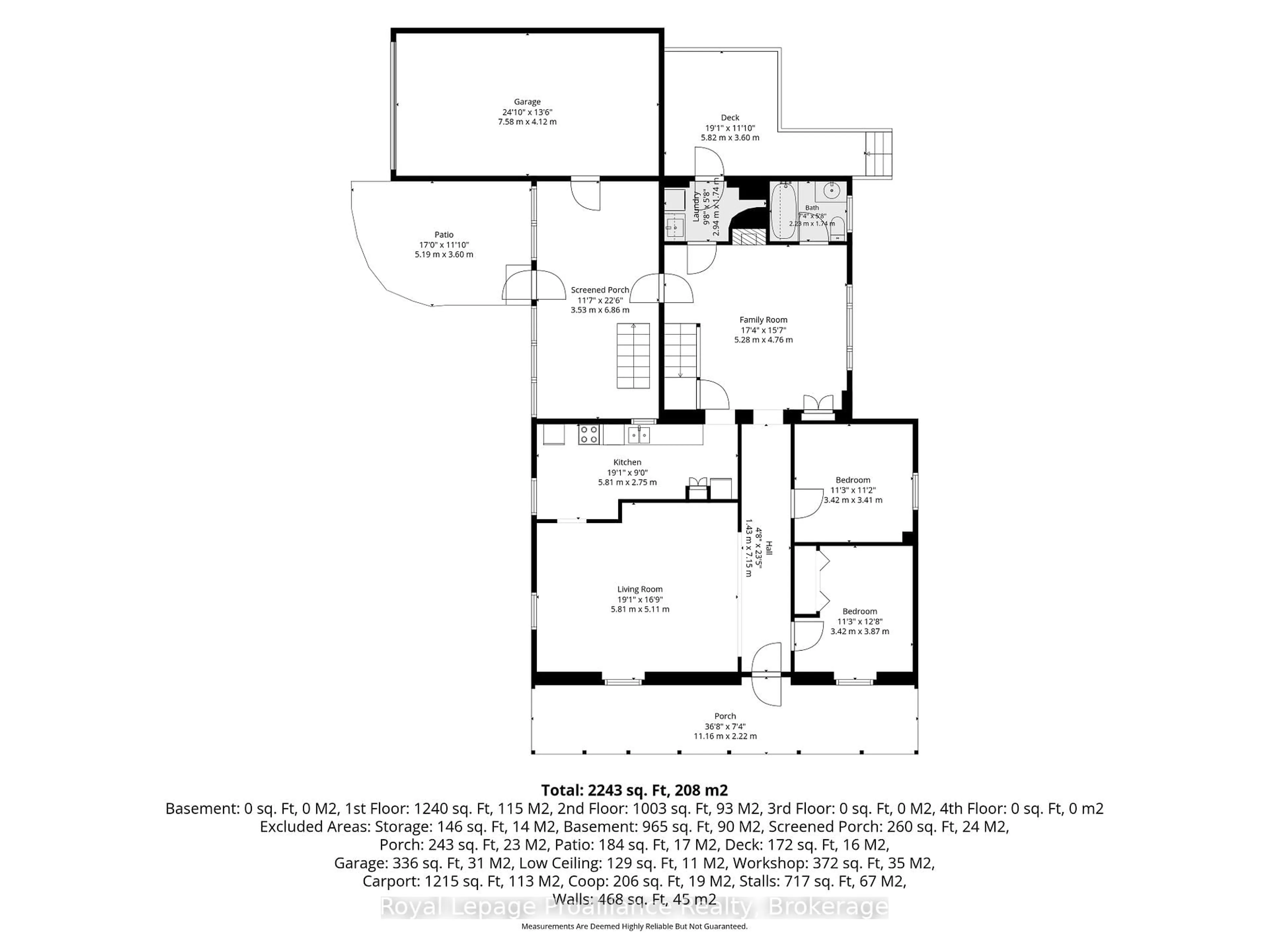 Floor plan for 163 Stewart Rd, Alnwick/Haldimand Ontario K0K 1C0