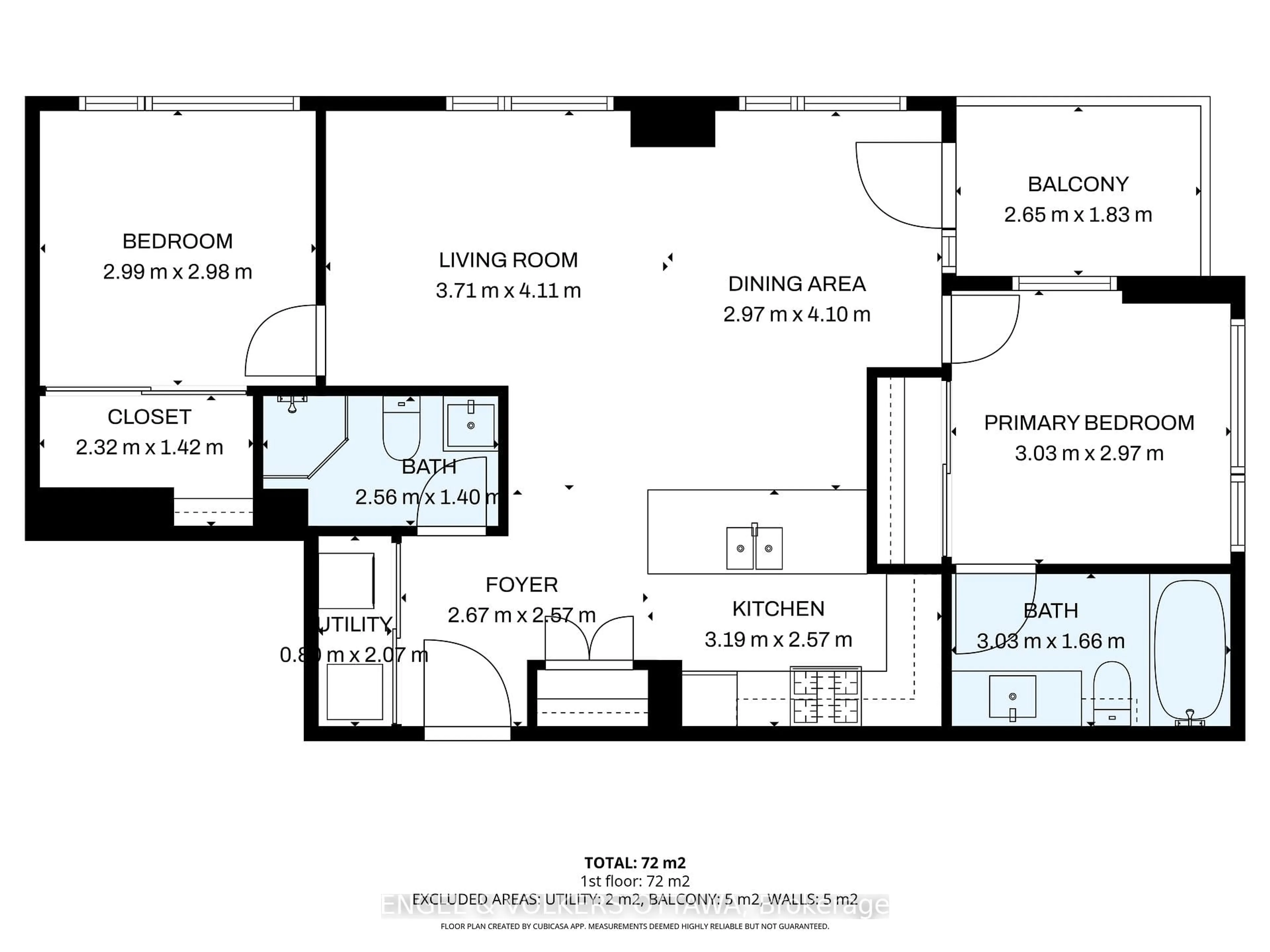 Floor plan for 7 Marquette Ave #318, Ottawa Ontario K1L 8A7