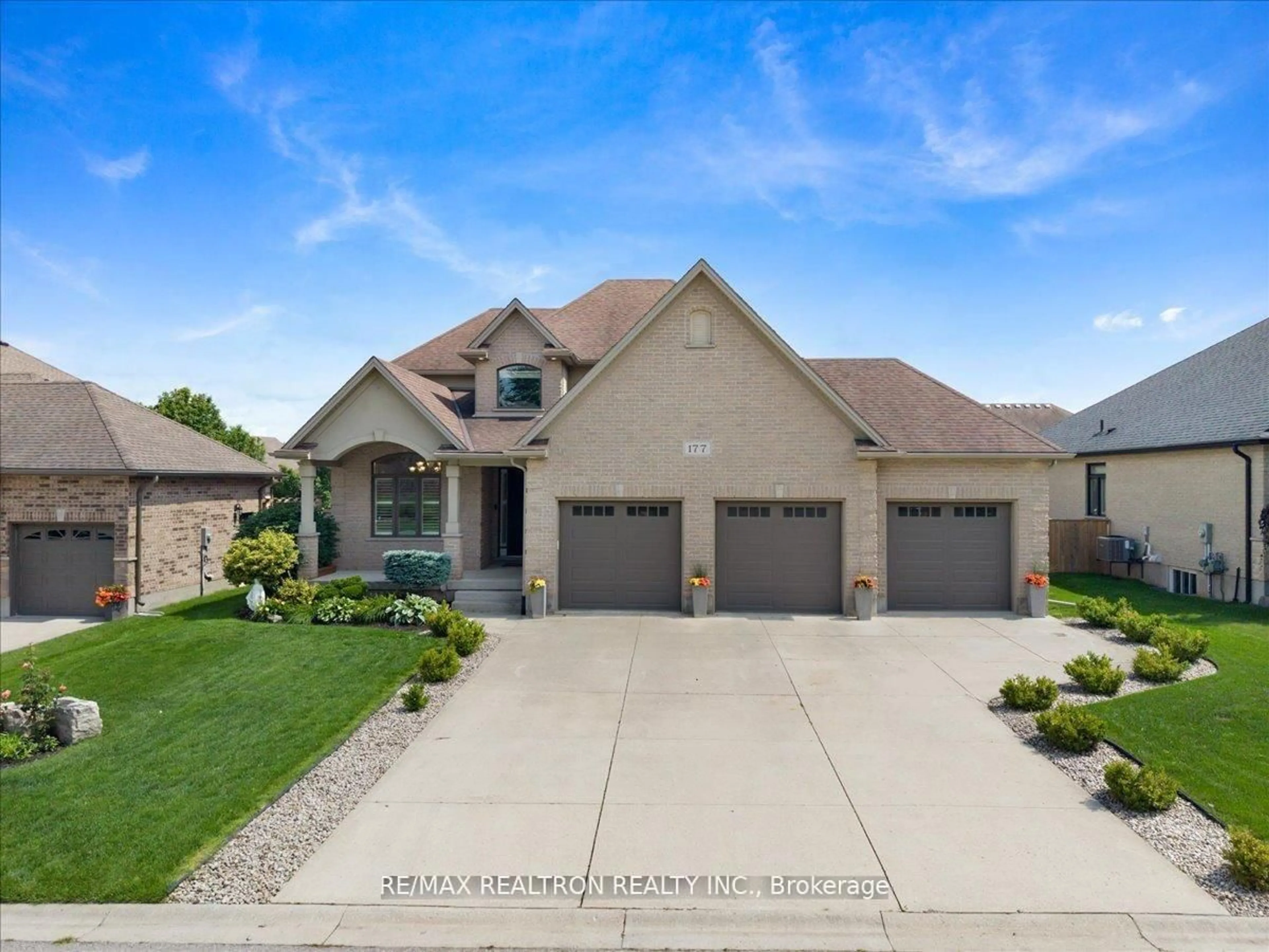 Home with brick exterior material, street for 177 MARTIN Dr, Middlesex Centre Ontario N0M 2A0