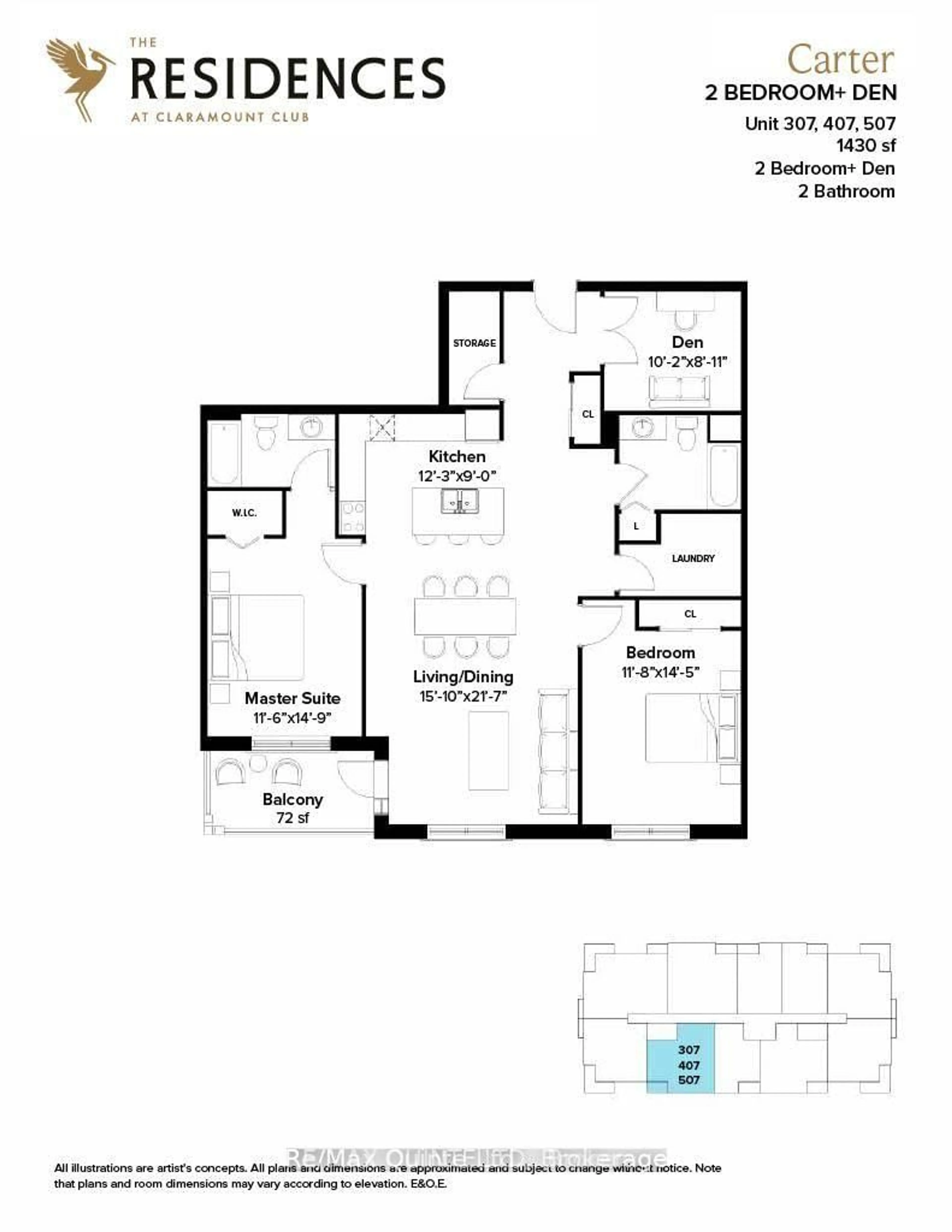 Floor plan for 17 Cleave Ave #307, Prince Edward County Ontario K0K 2T0