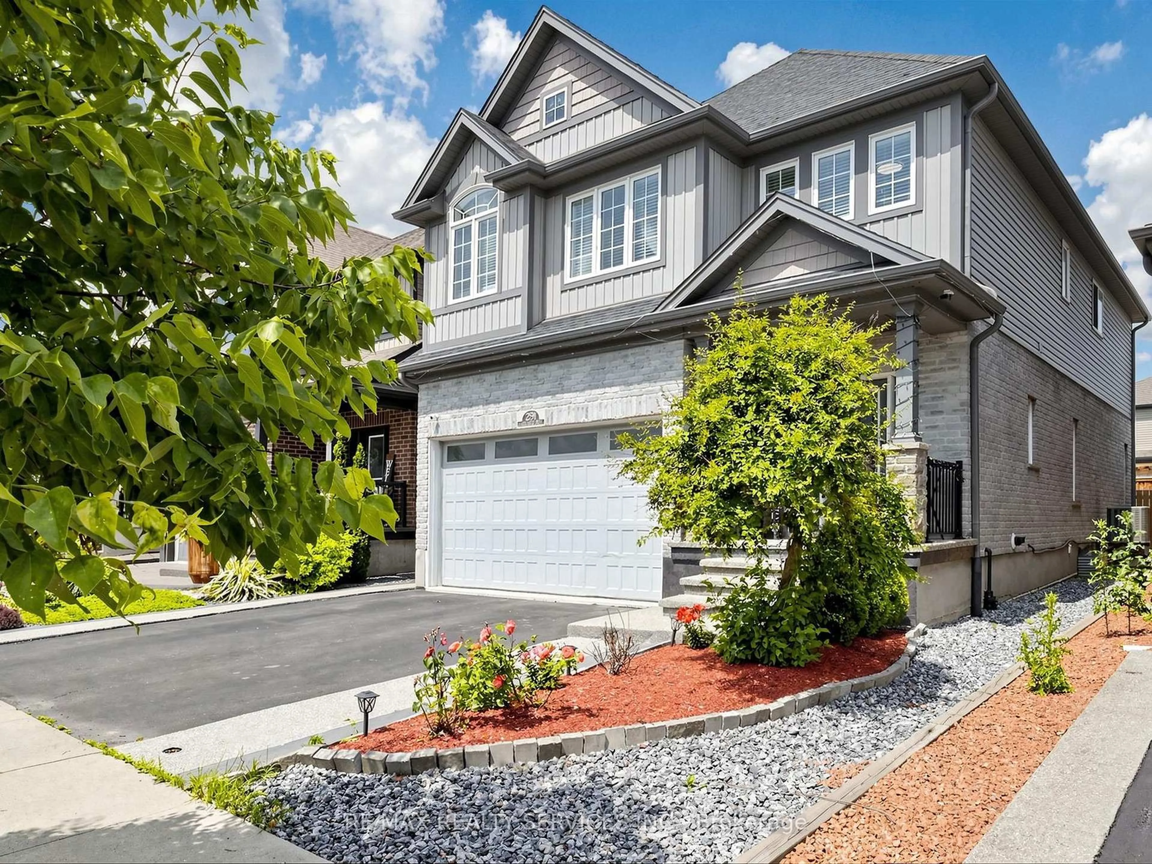 Home with vinyl exterior material, street for 291 Hardcastle Dr, Cambridge Ontario N1S 0A9