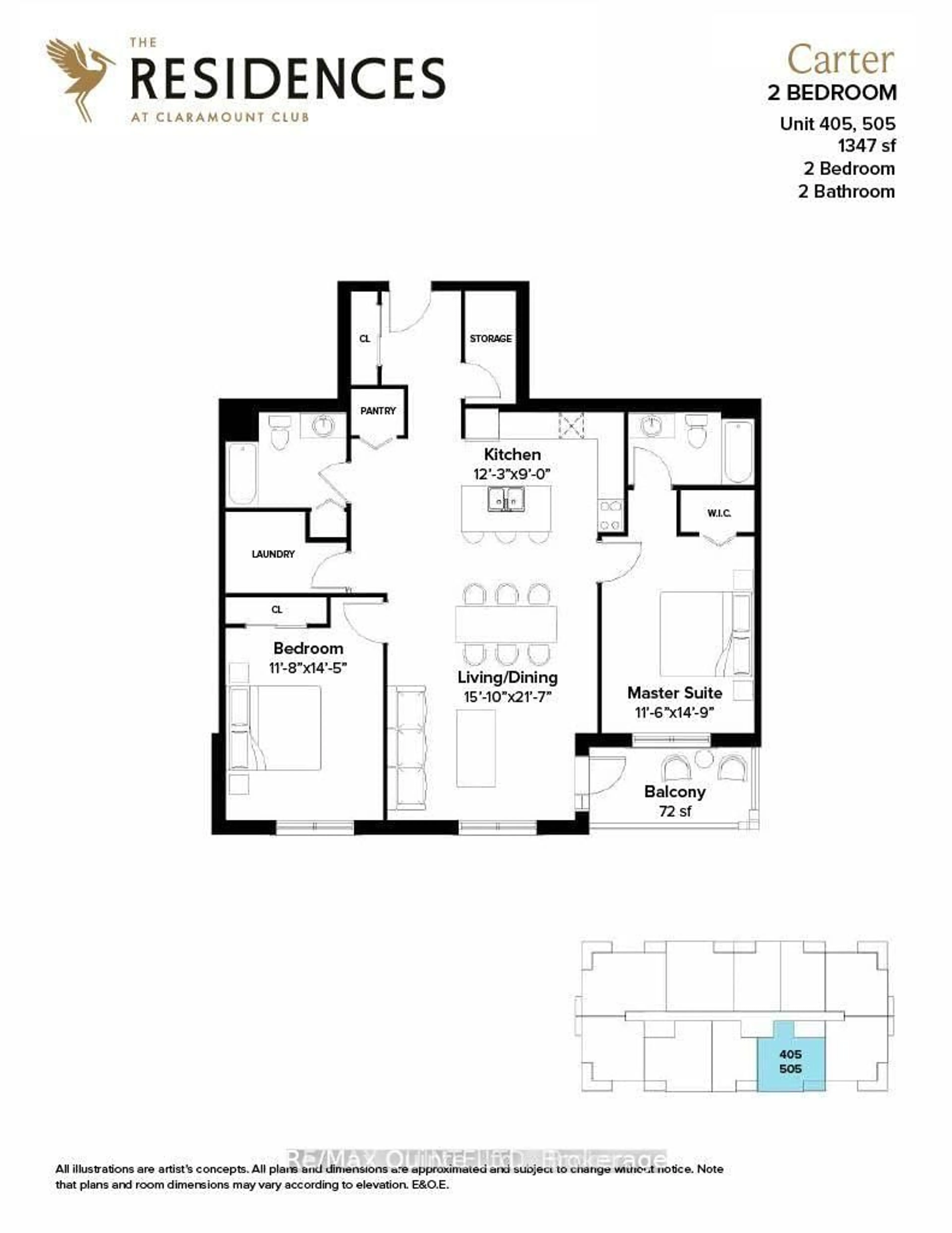 Floor plan for 17 Cleave Ave #505, Prince Edward County Ontario K0K 2T0