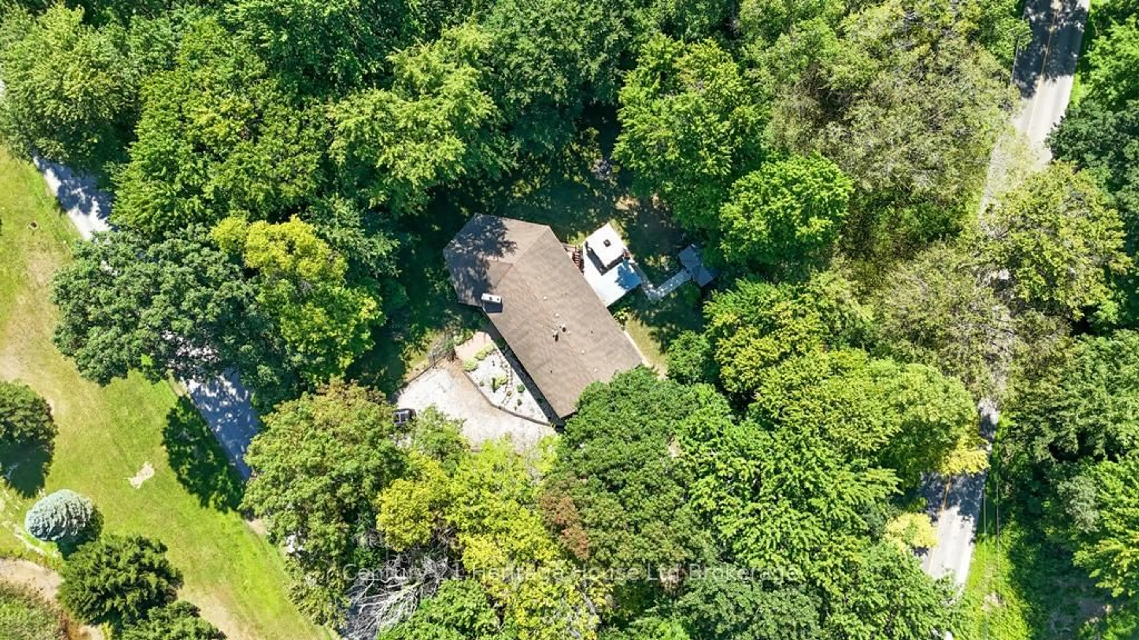 A pic from outside/outdoor area/front of a property/back of a property/a pic from drone, forest/trees view for 841 2nd Concession NTR Rd, Norfolk Ontario N4G 4G7