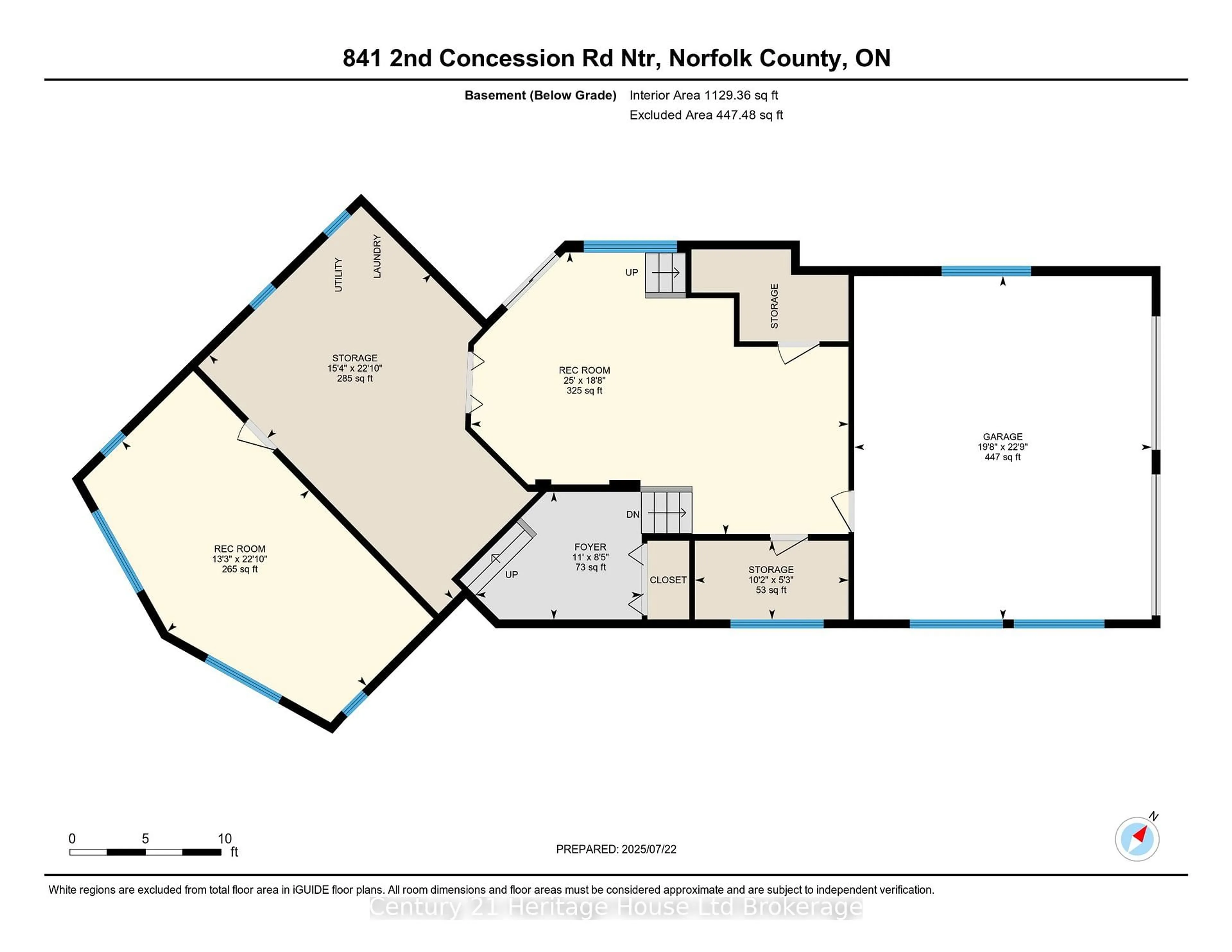 Floor plan for 841 2nd Concession NTR Rd, Norfolk Ontario N4G 4G7