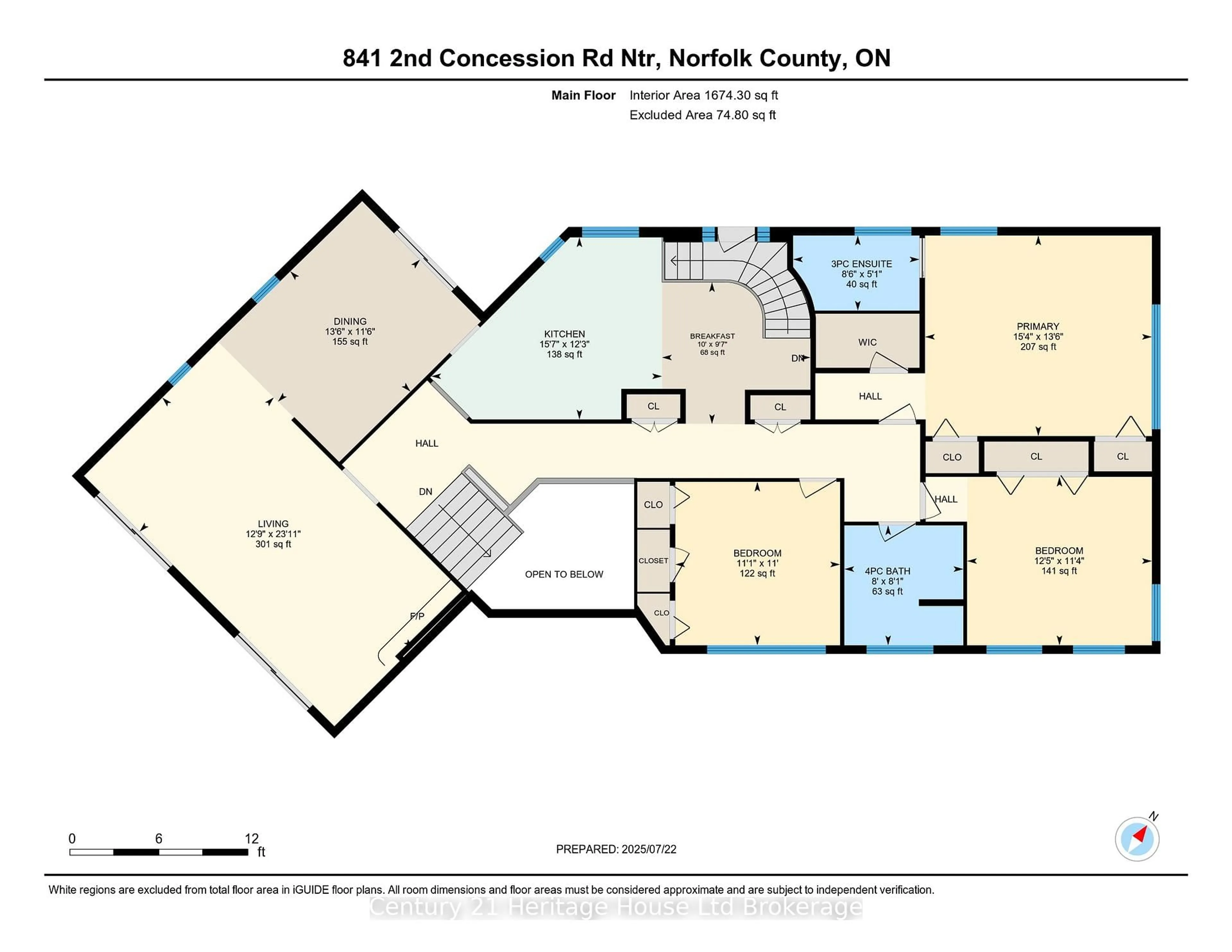 Floor plan for 841 2nd Concession NTR Rd, Norfolk Ontario N4G 4G7