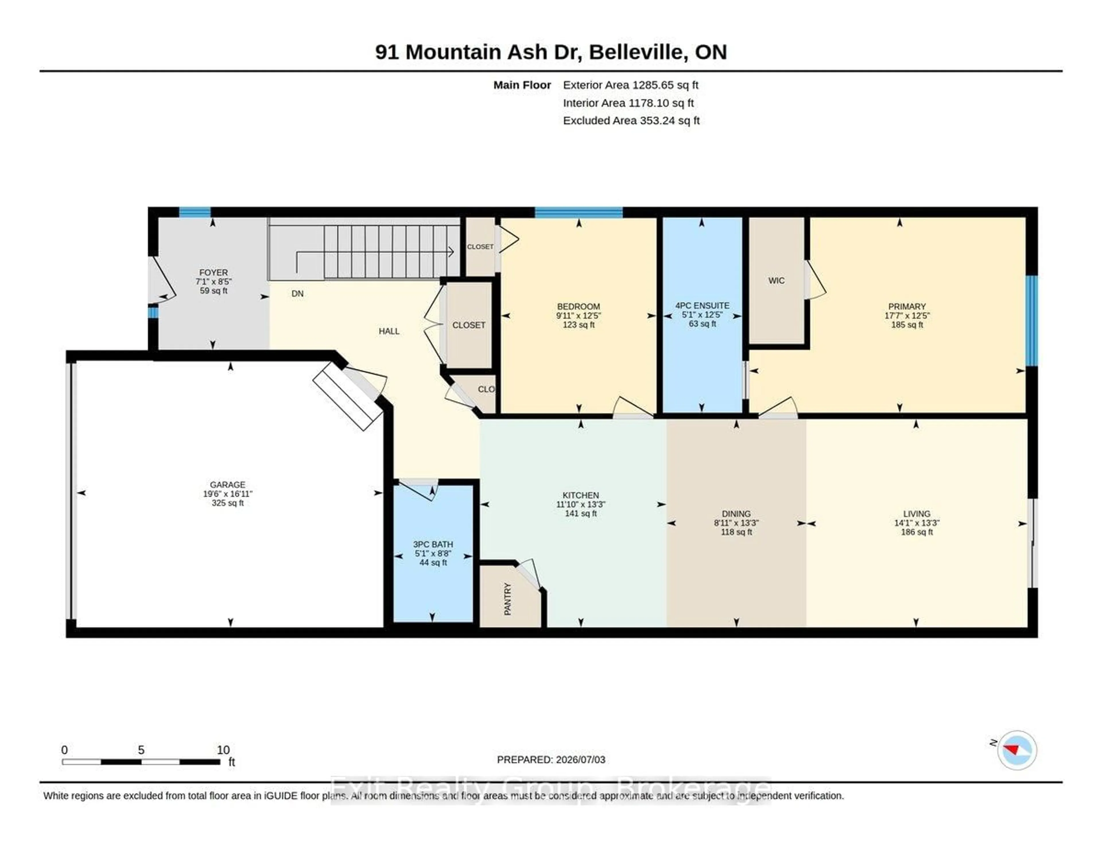 Floor plan for 91 Mountain Ash Dr, Belleville Ontario K8M 0E3