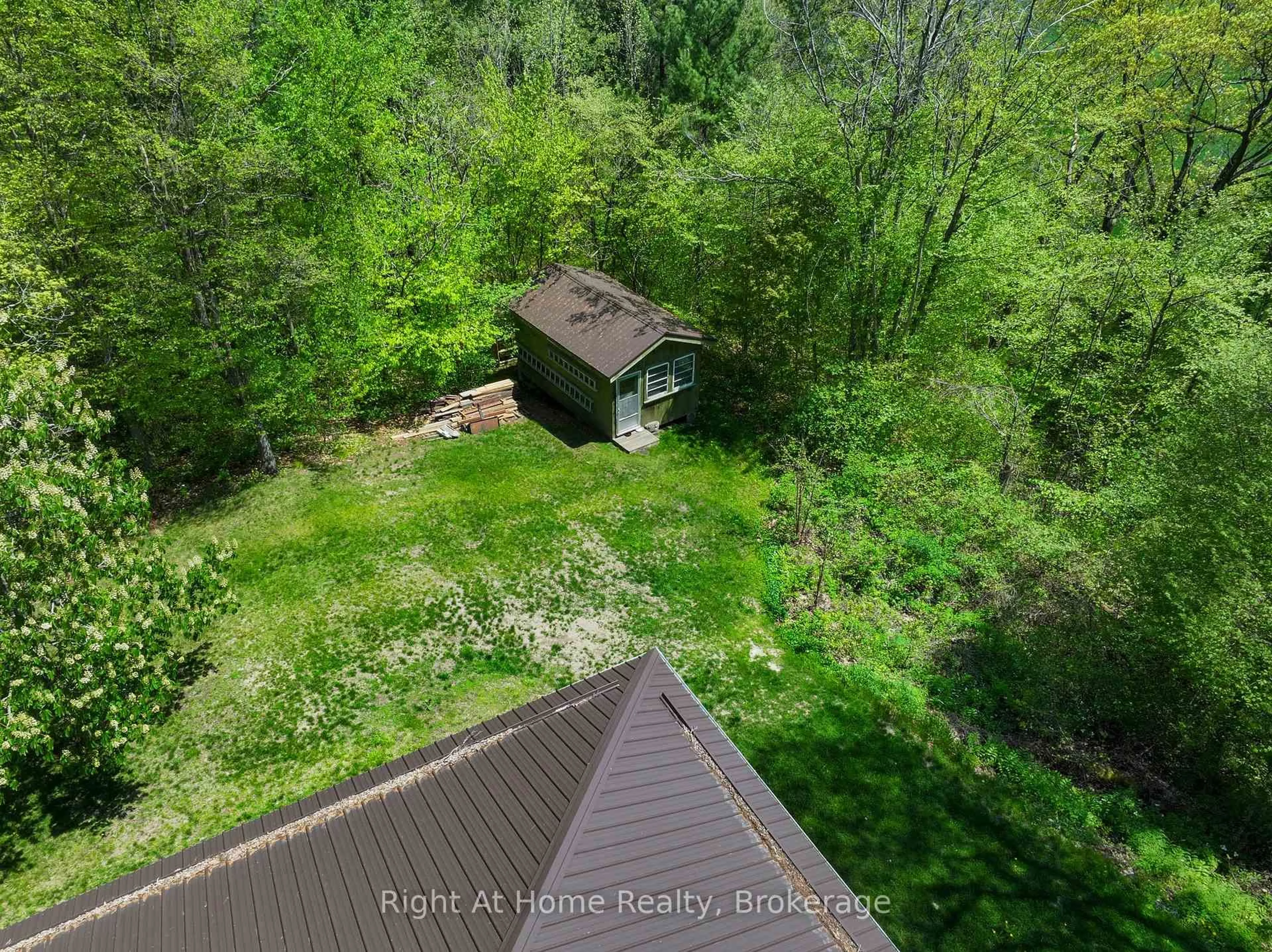 A pic from outside/outdoor area/front of a property/back of a property/a pic from drone, forest/trees view for 919 Jamieson Rd, Quinte West Ontario K0K 3M0