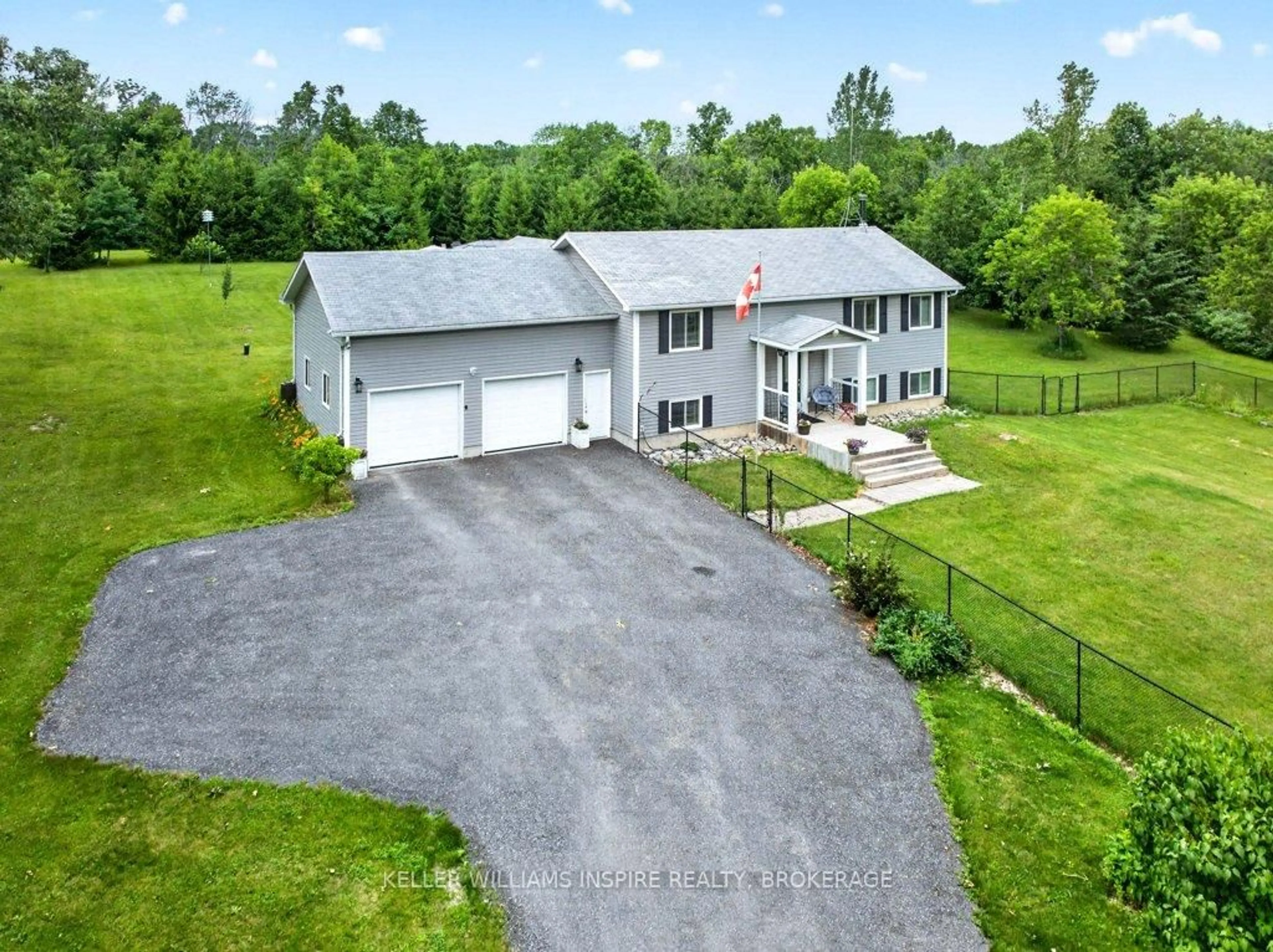 A pic from outside/outdoor area/front of a property/back of a property/a pic from drone, unknown for 343 Park Rd, Yarker Ontario K0K 3N0