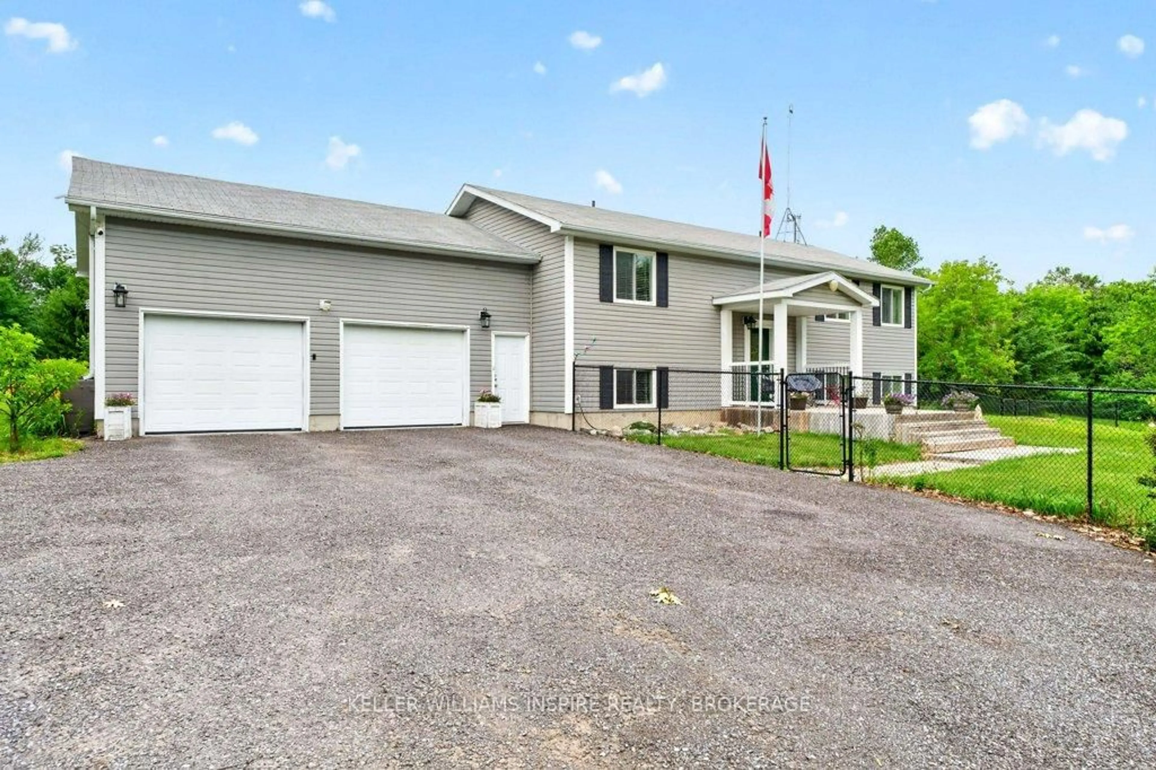 A pic from outside/outdoor area/front of a property/back of a property/a pic from drone, unknown for 343 Park Rd, Yarker Ontario K0K 3N0