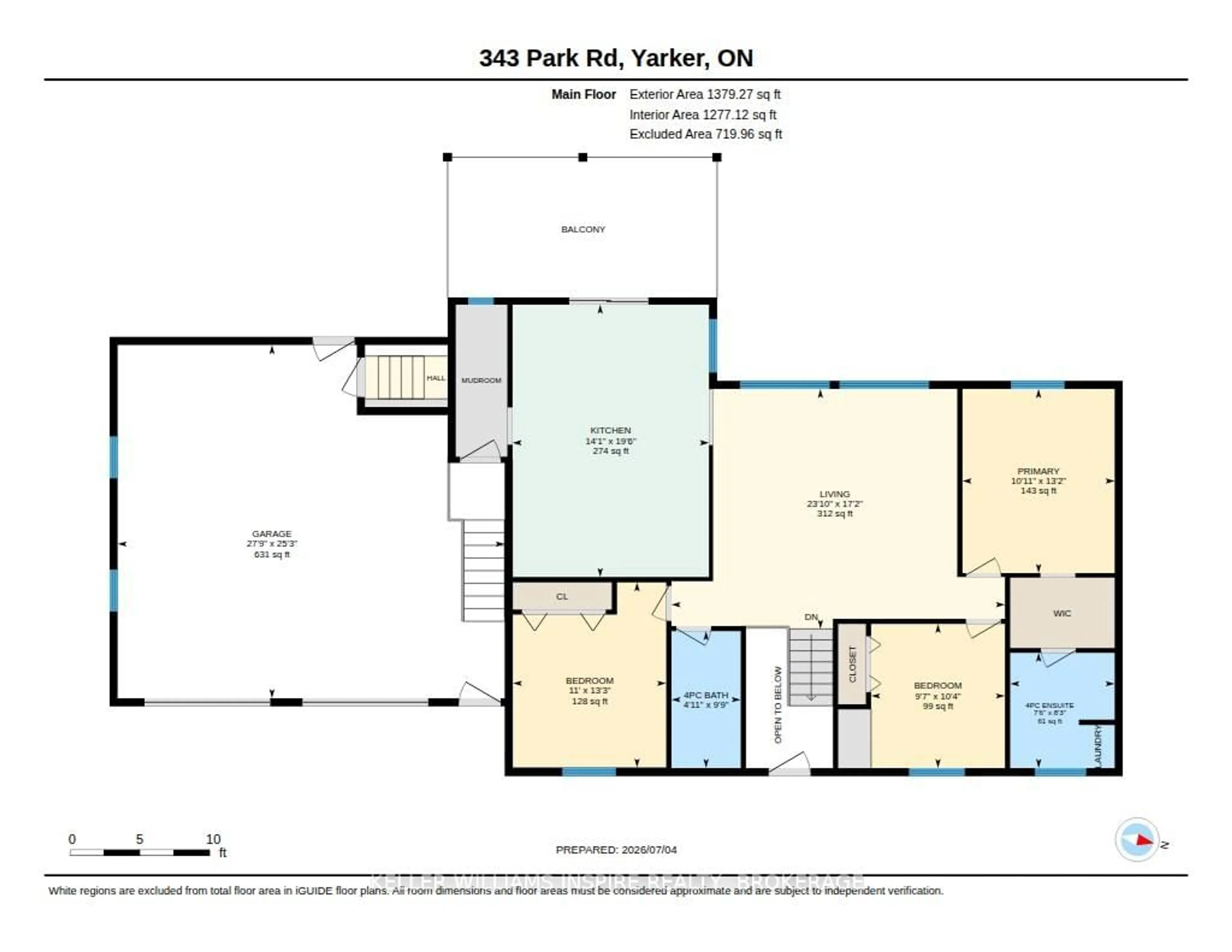 Floor plan for 343 Park Rd, Yarker Ontario K0K 3N0