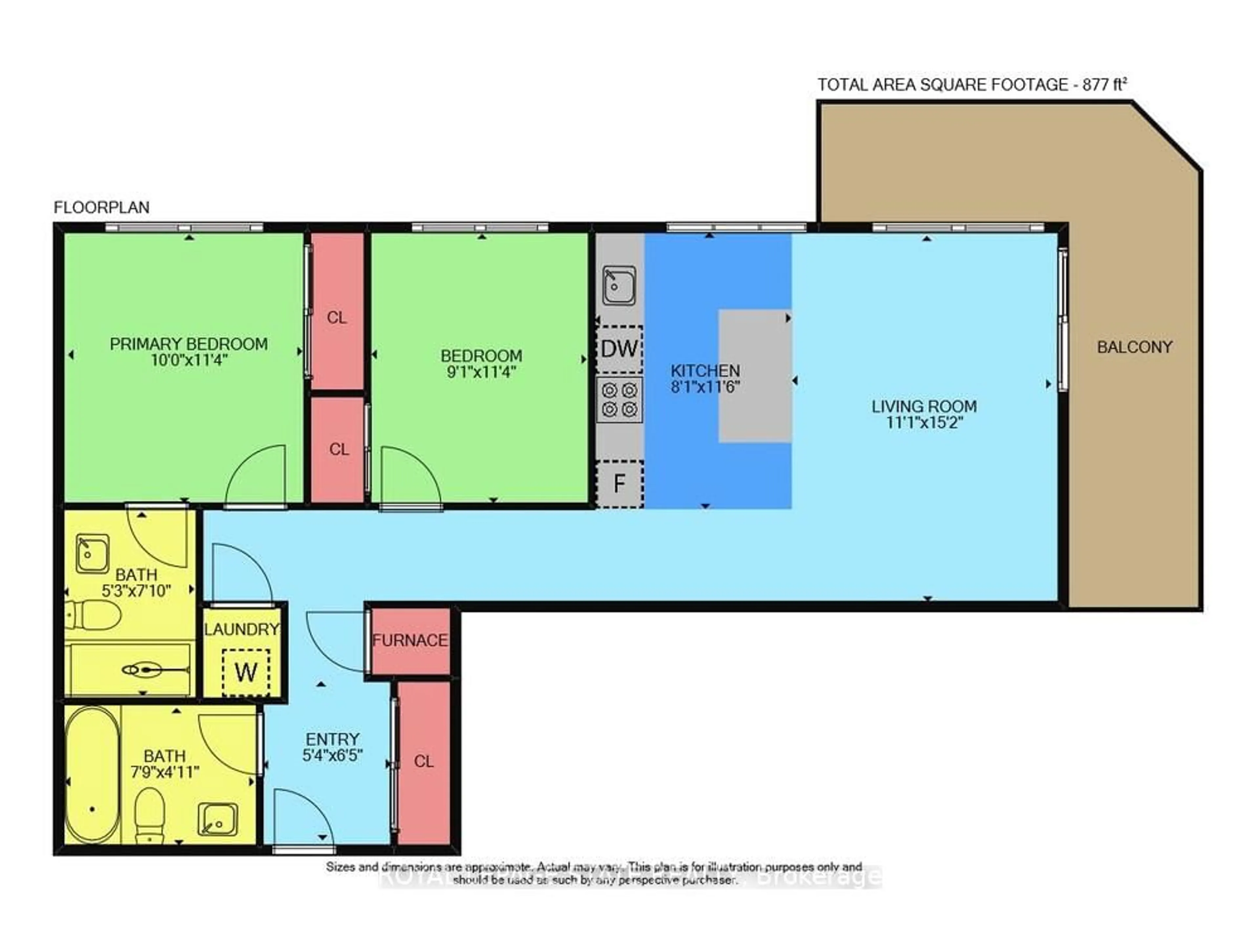 Floor plan for 40 Esplanade Lane #206, Grimsby Ontario L3M 0G9