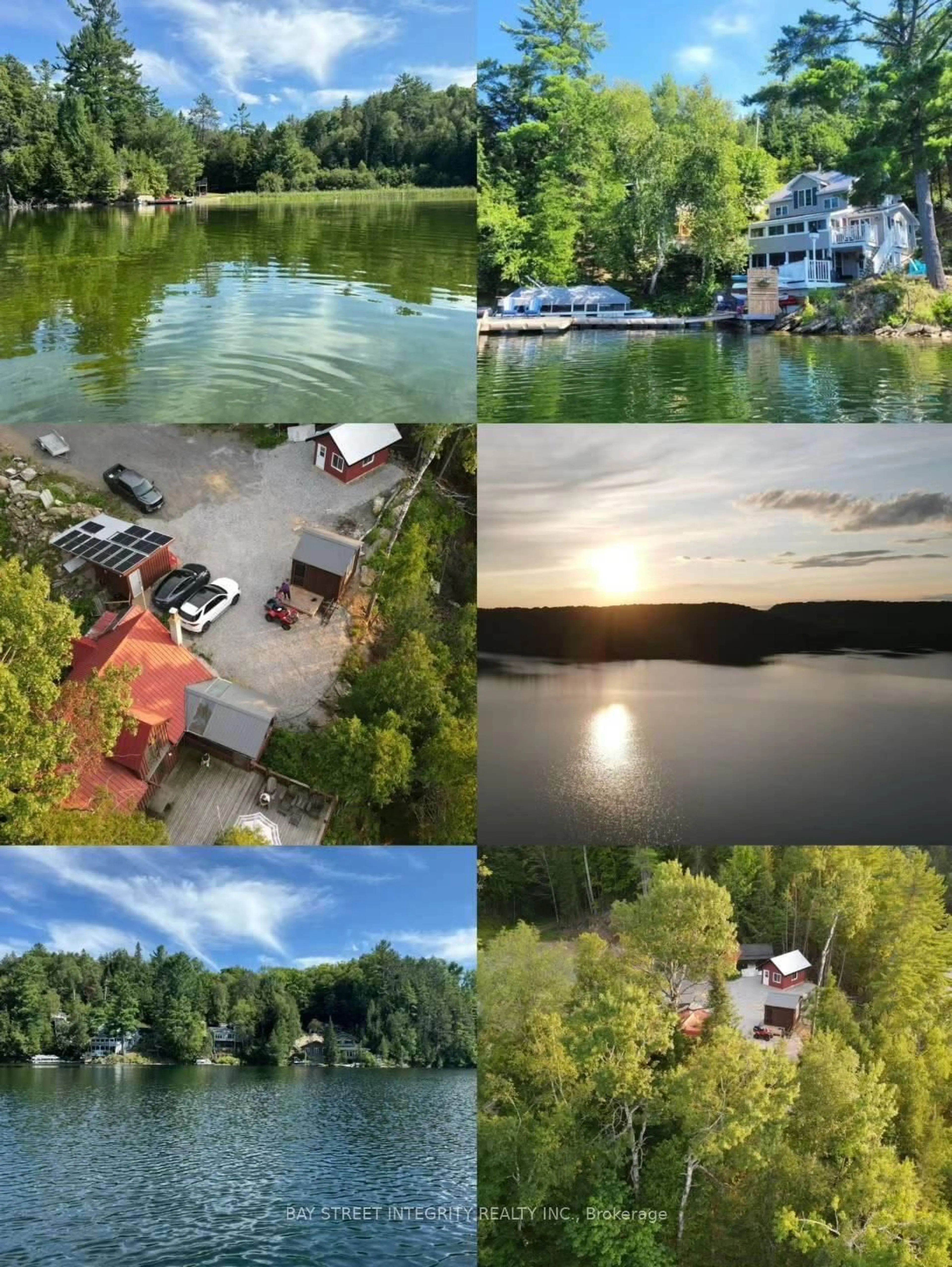 A pic from outside/outdoor area/front of a property/back of a property/a pic from drone, water/lake/river/ocean view for 376 Faradale Crt, Bancroft Ontario K0L 1C0