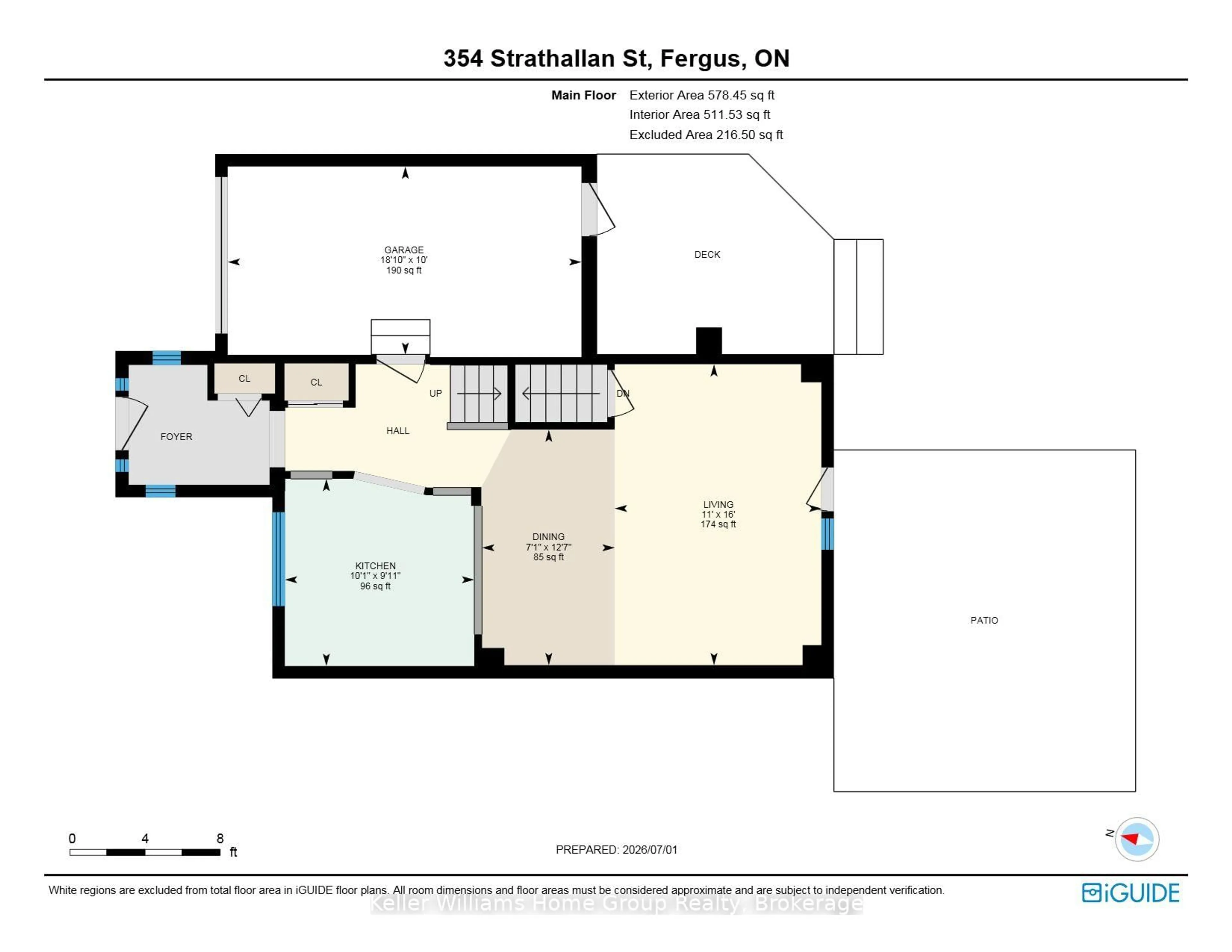 Floor plan for 354 Strathallen St, Centre Wellington Ontario N1M 3L3