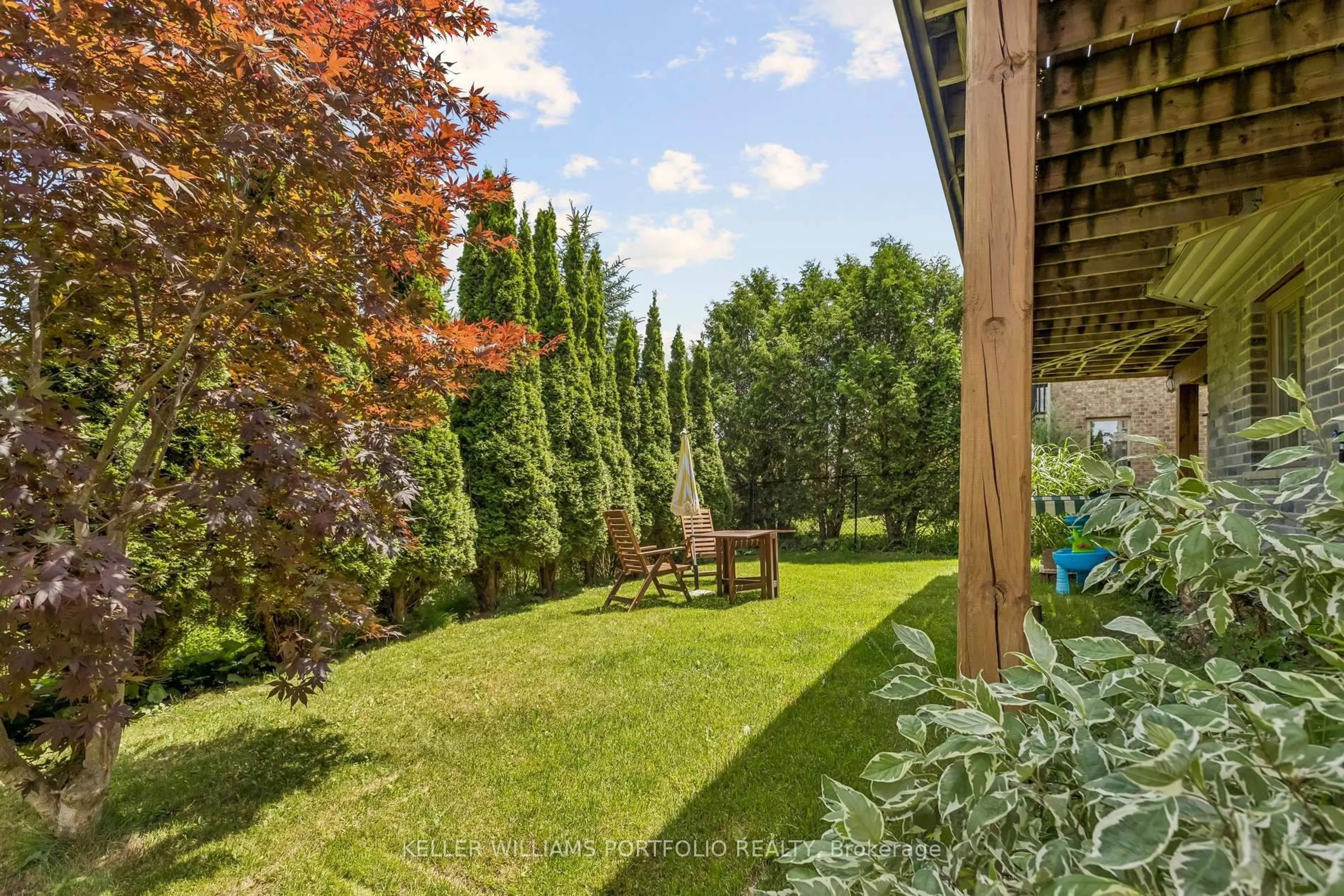 Patio, forest/trees view for 775 Klosters Dr, Waterloo Ontario N2V 2V4