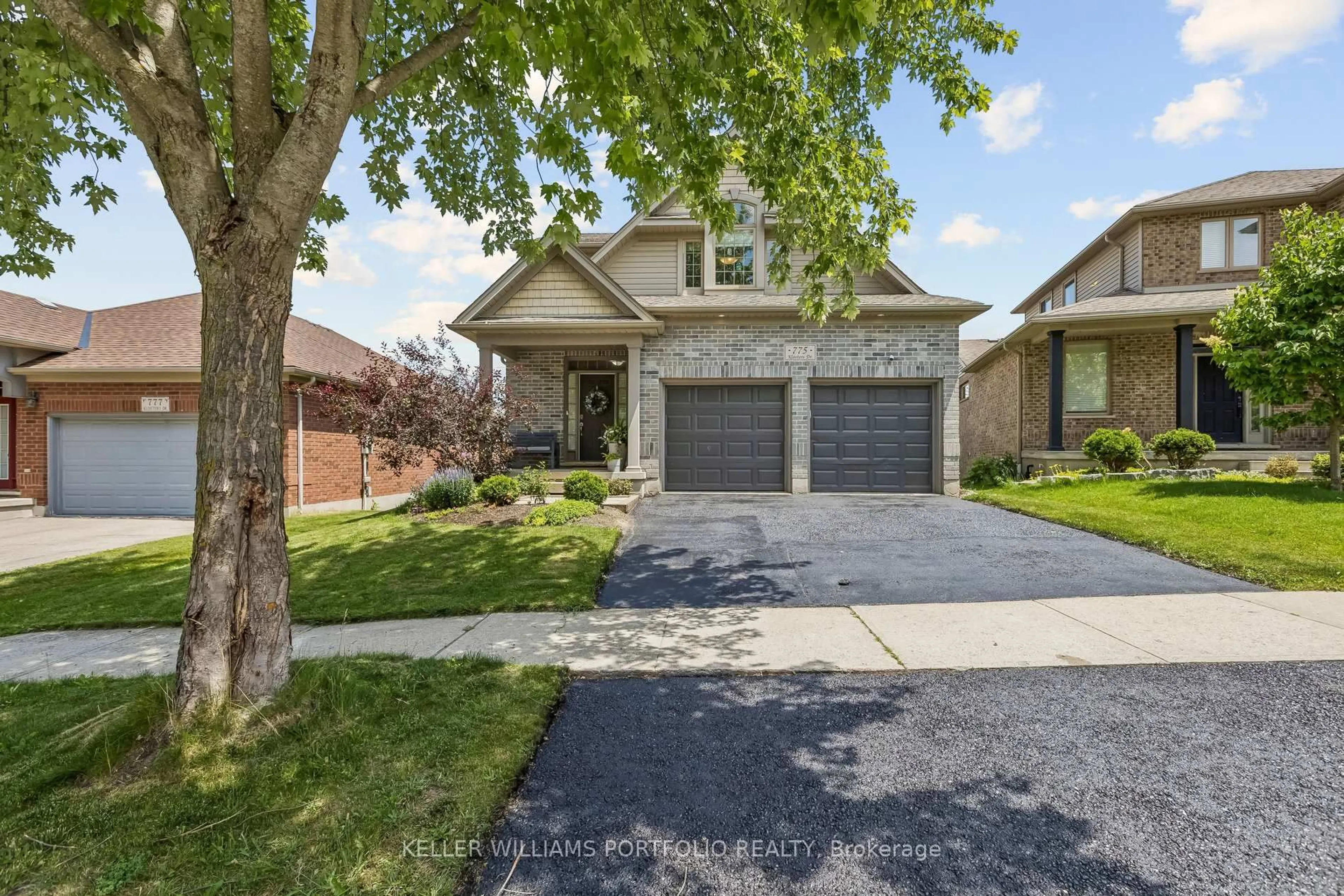 Home with brick exterior material, street for 775 Klosters Dr, Waterloo Ontario N2V 2V4