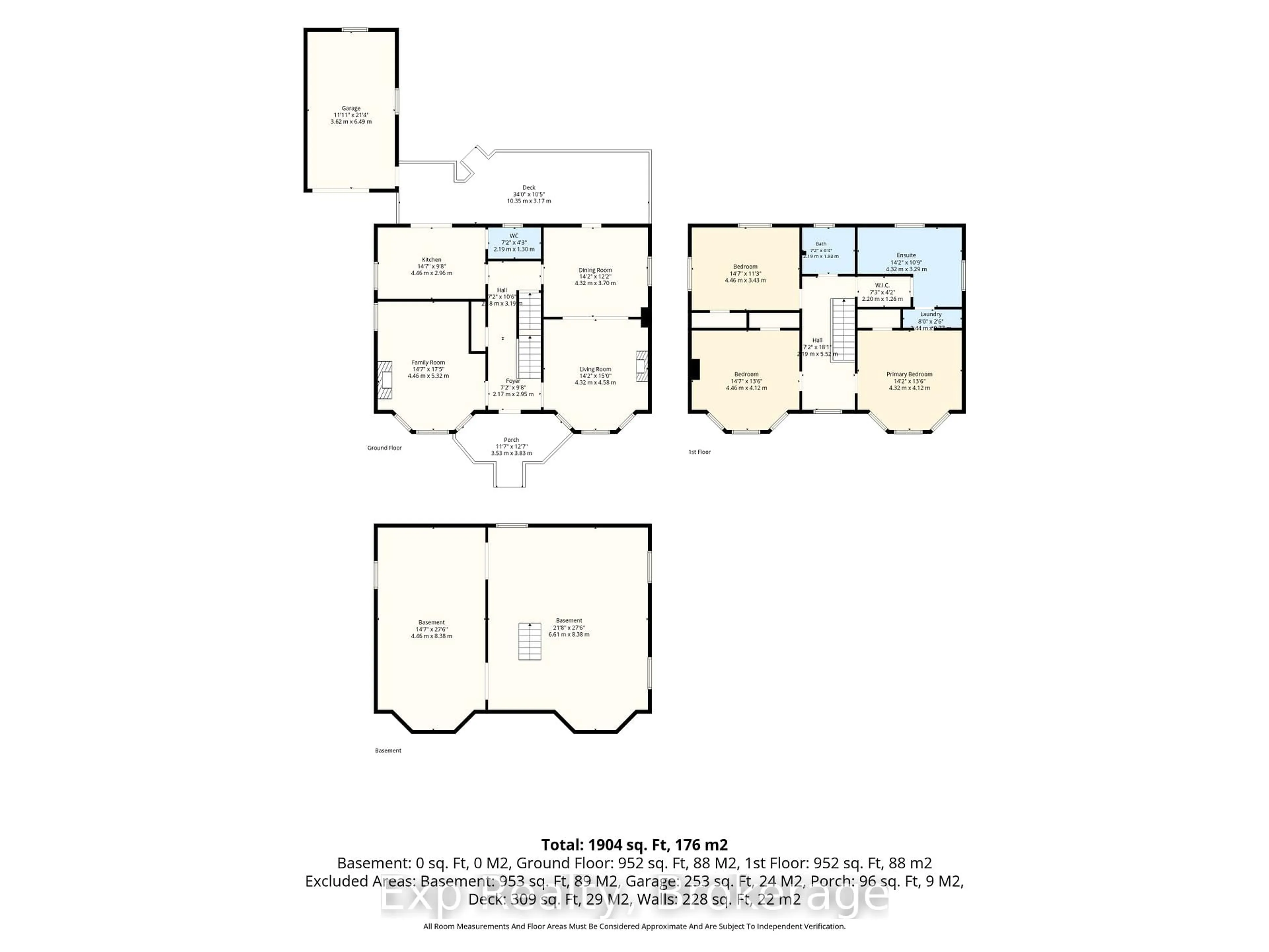 Floor plan for 299 Spring St, Cobourg Ontario K9A 3K3