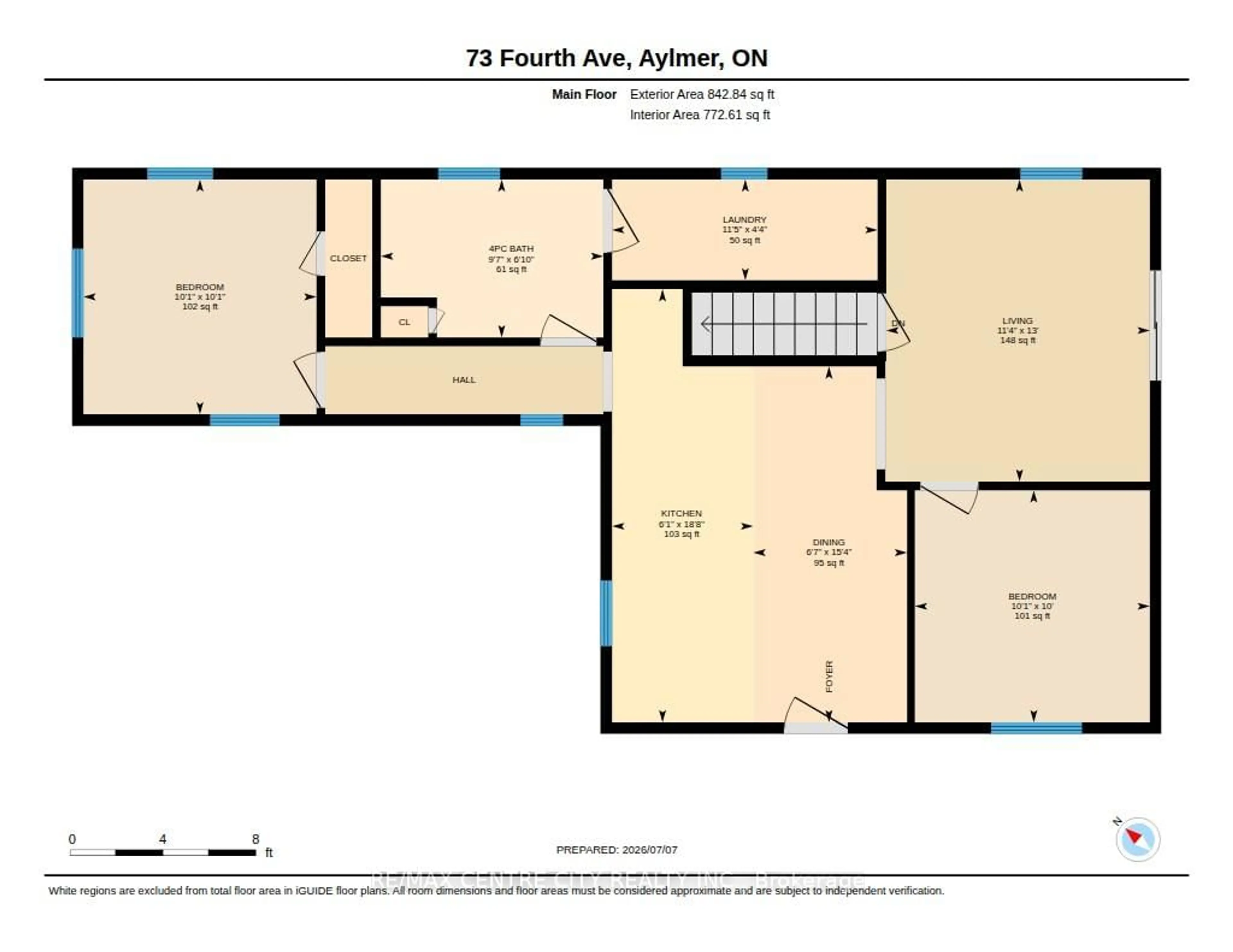 Floor plan for 73 FOURTH Ave, Aylmer Ontario N5H 2L2