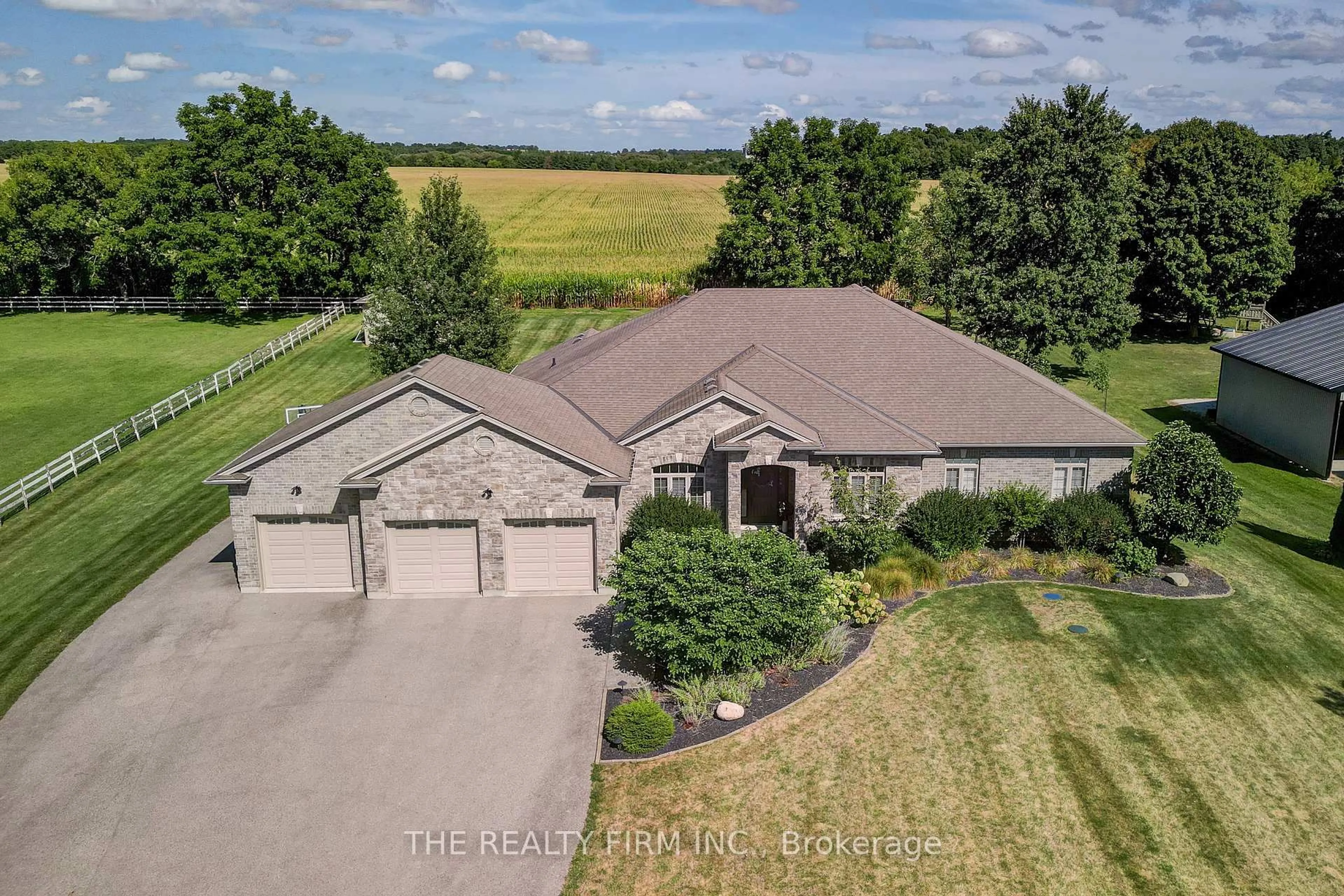 A pic from outside/outdoor area/front of a property/back of a property/a pic from drone, water/lake/river/ocean view for 22060 Nissouri Rd, Thames Centre Ontario N0M 2P0