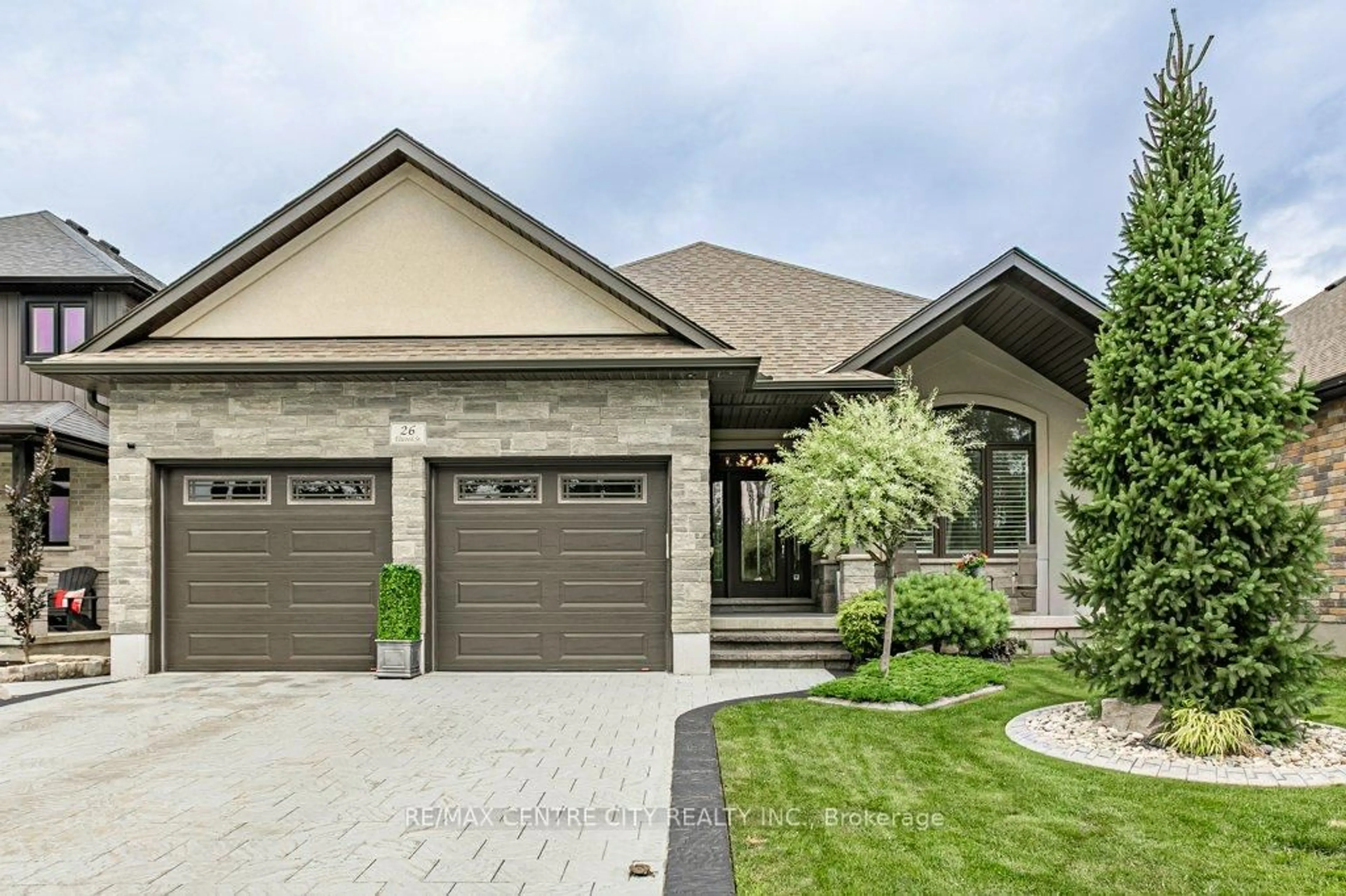Home with brick exterior material, street for 26 Elwood St, Strathroy-Caradoc Ontario N7G 3H3