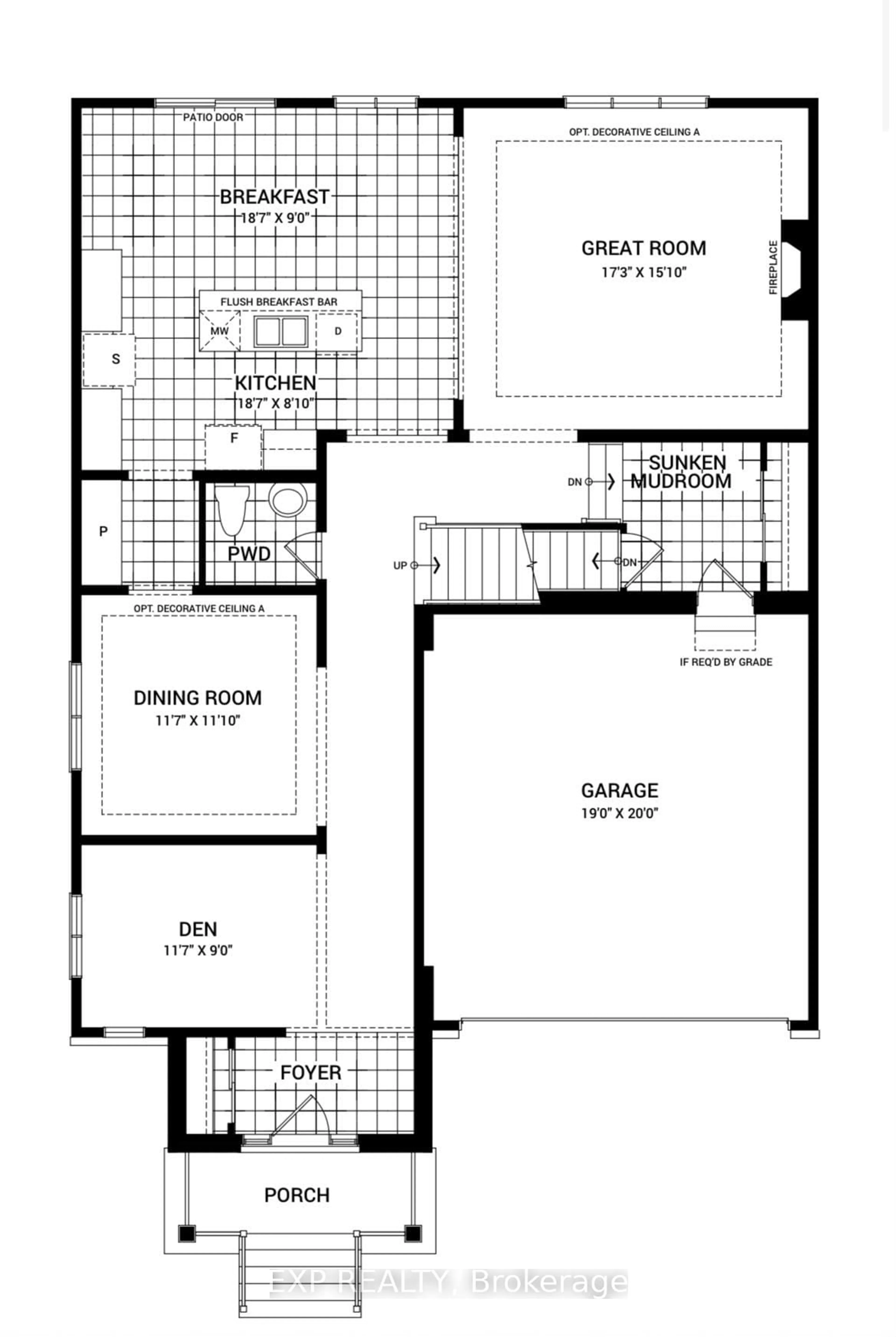 Floor plan for 626 Inver Lane, Ottawa Ontario K2J 7C4