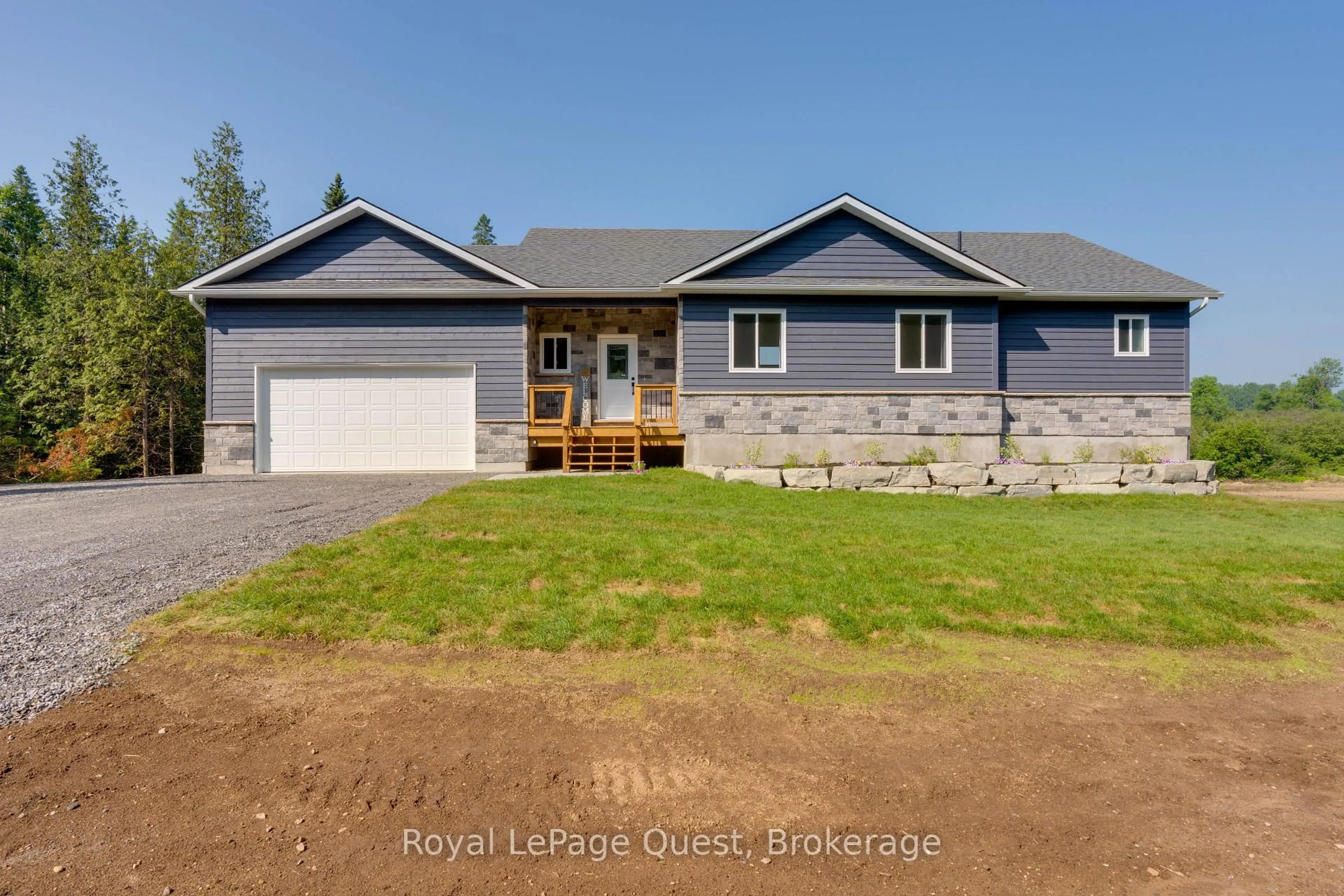 A pic from outside/outdoor area/front of a property/back of a property/a pic from drone, water/lake/river/ocean view for 4400 518 Highway East, Kearney Ontario P0A 1M0