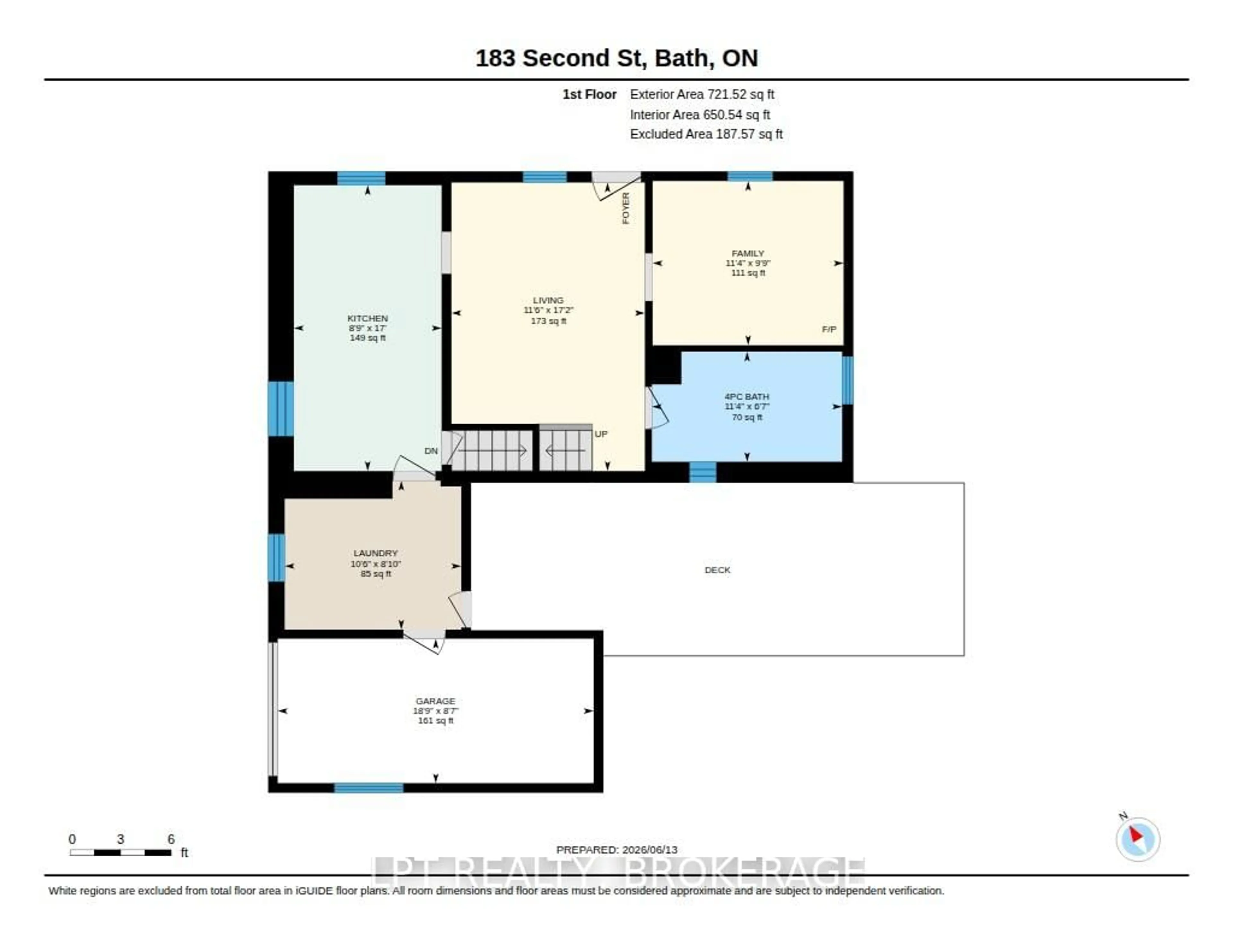 Floor plan for 183 Second St, Bath Ontario K0H 1G0