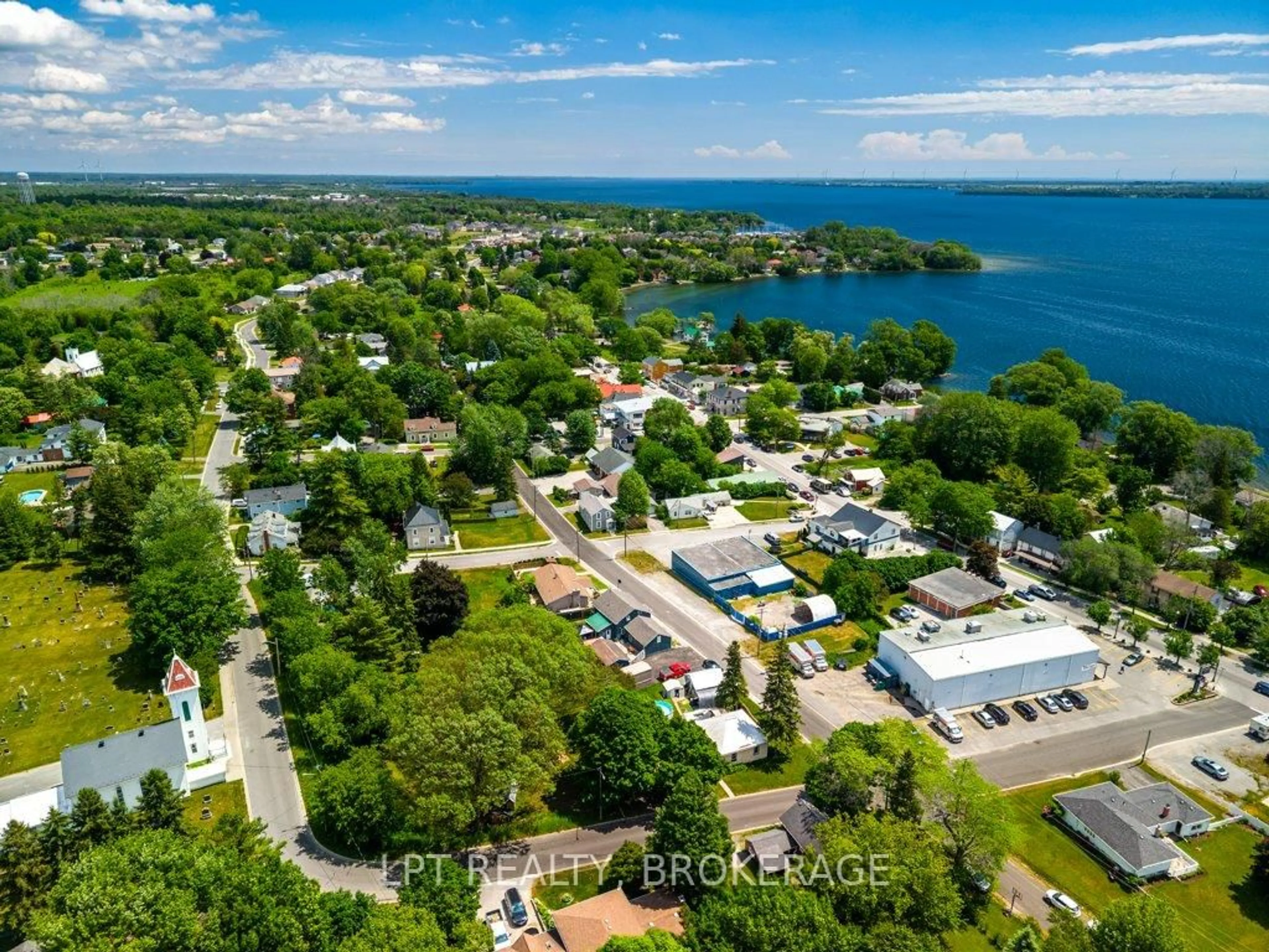 A pic from outside/outdoor area/front of a property/back of a property/a pic from drone, water/lake/river/ocean view for 183 Second St, Bath Ontario K0H 1G0